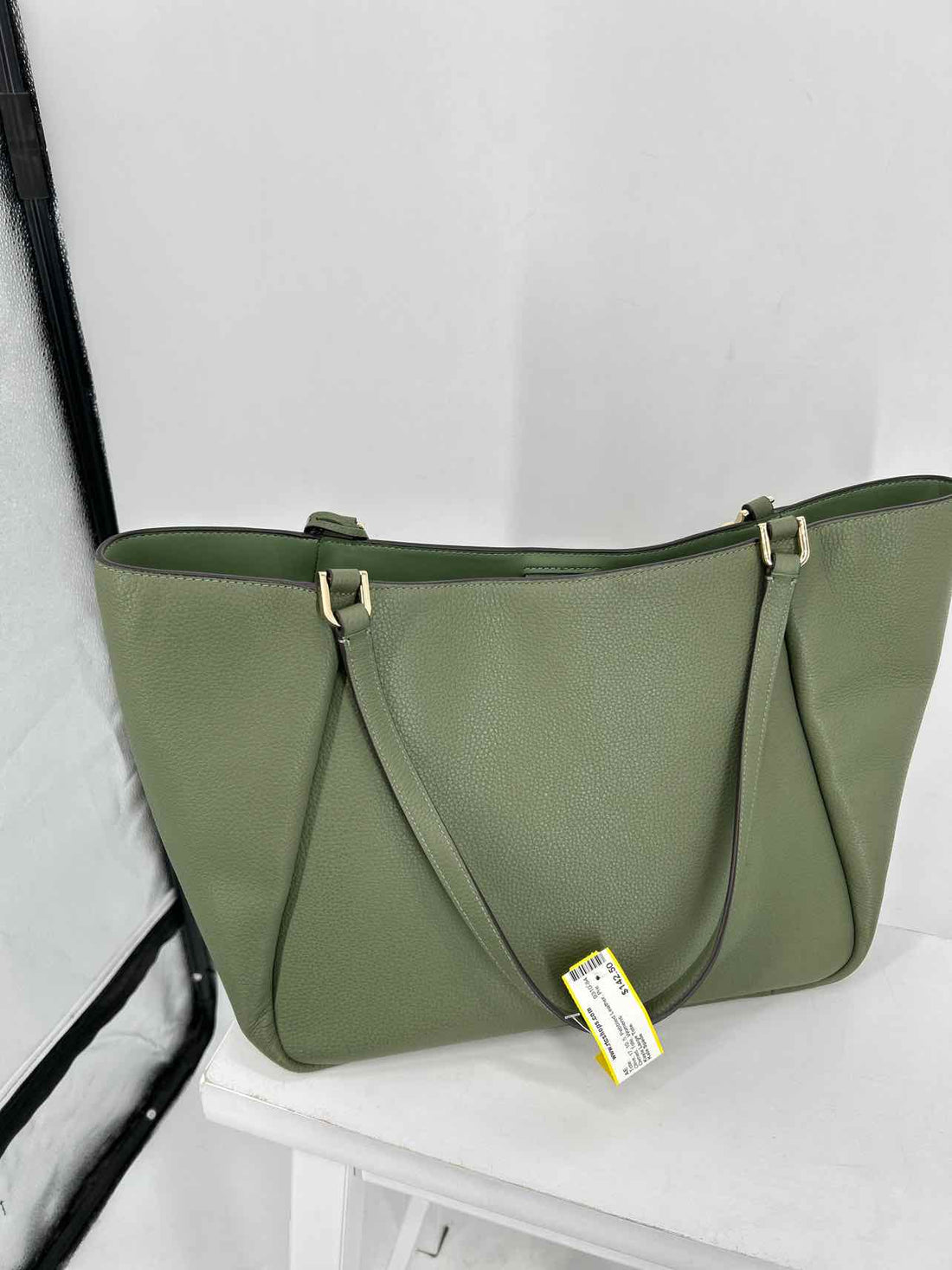 Kate Spade Olive Pebbled Leather Pre Owned Tote