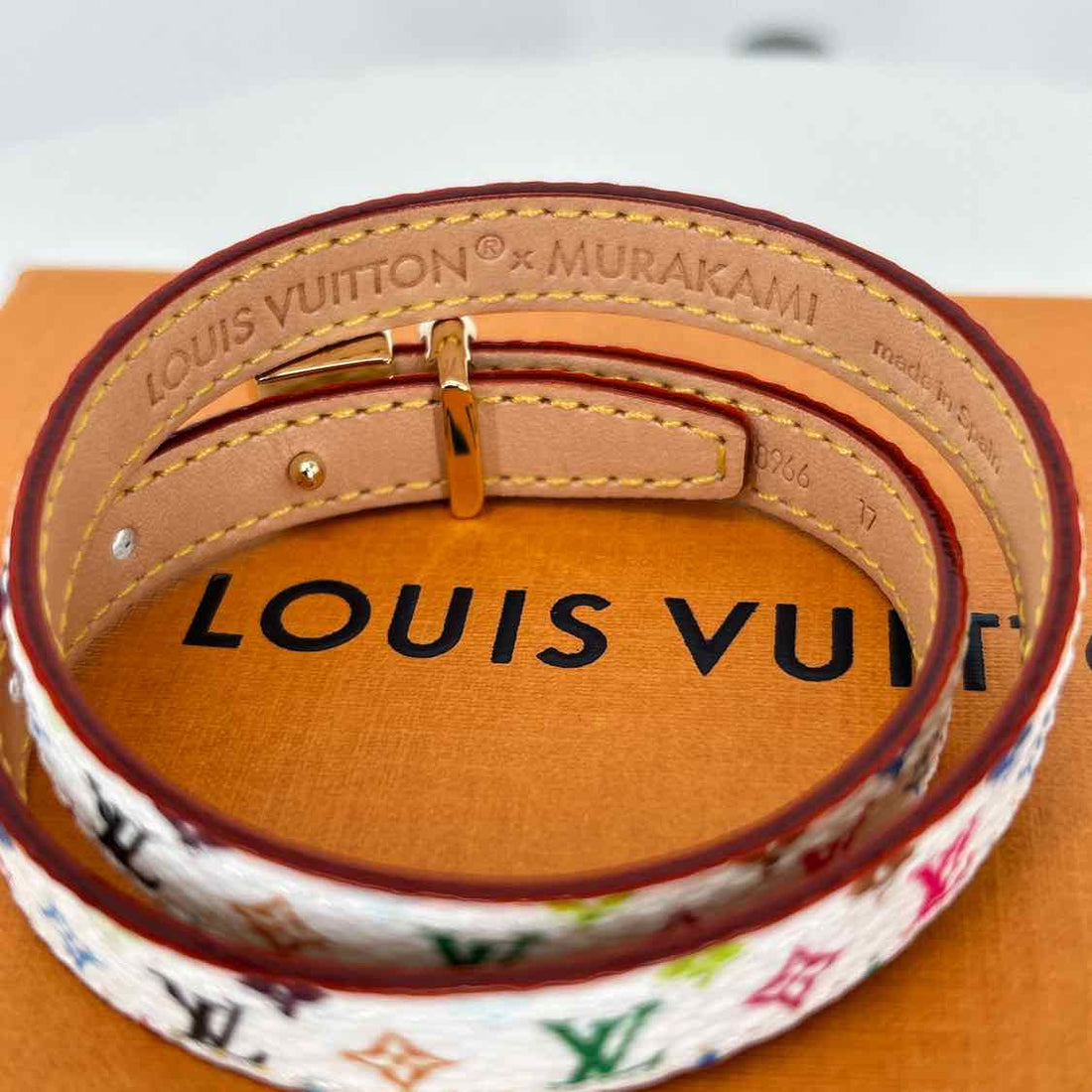 Louis Vuitton Bracelet Takashi Murakami Double Signature New