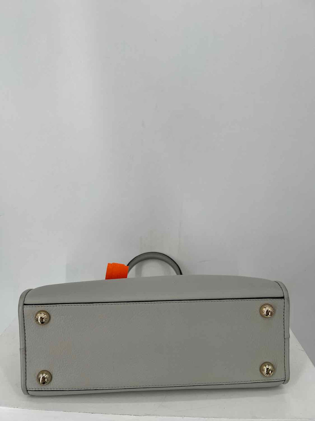 Strathberry Gray Pebbled Leather Clutch