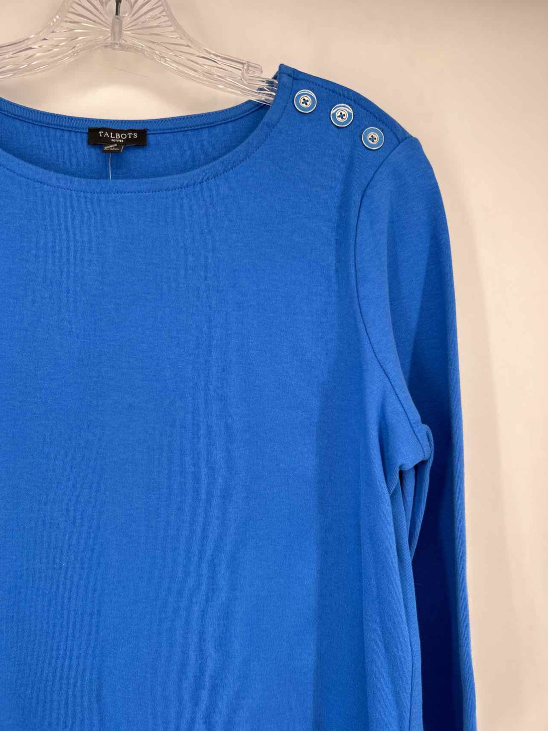 Talbots Size LP Cobalt Blue Long Sleeve Dress