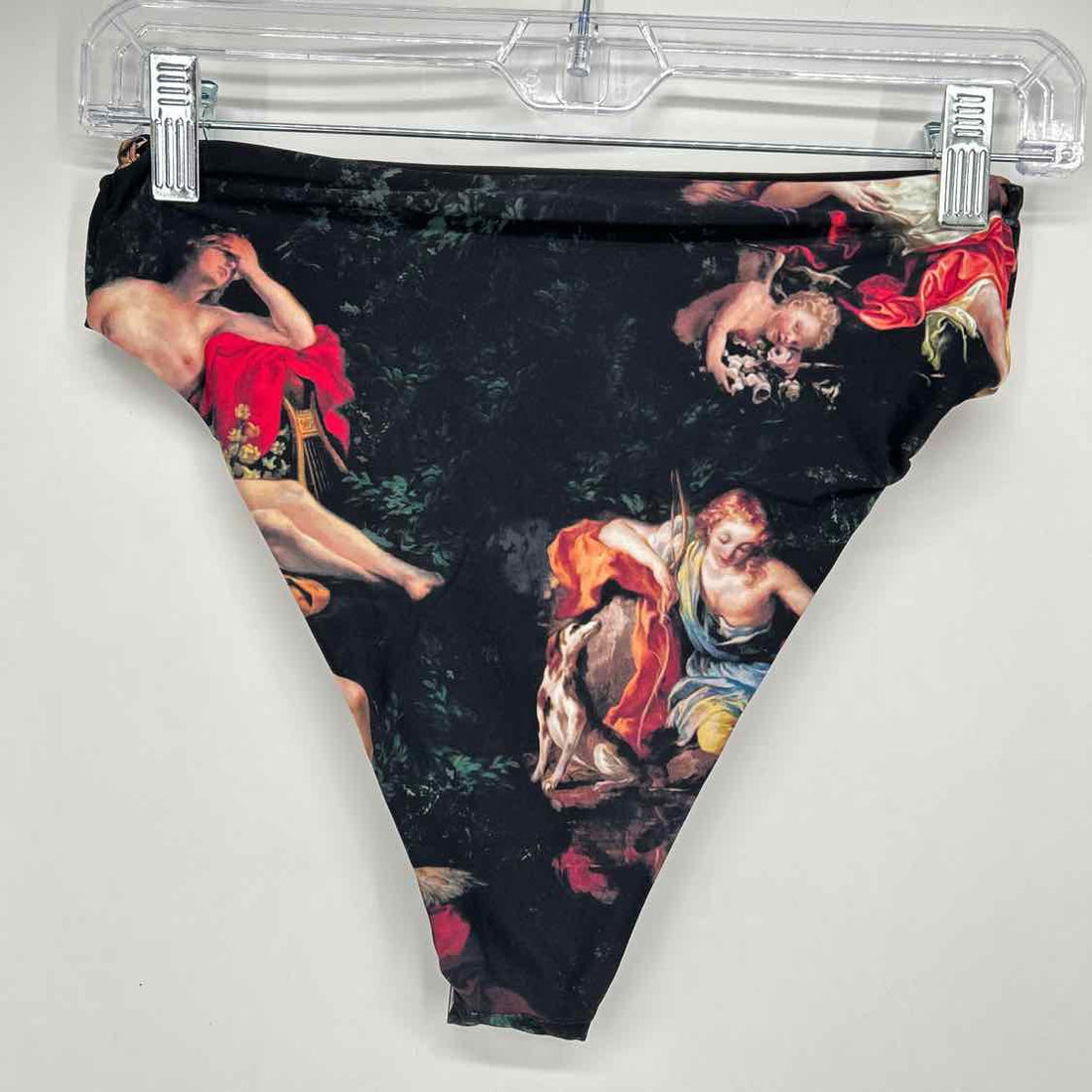 We Wore What Size S Black Print NWT Swimsuit Bottom Only