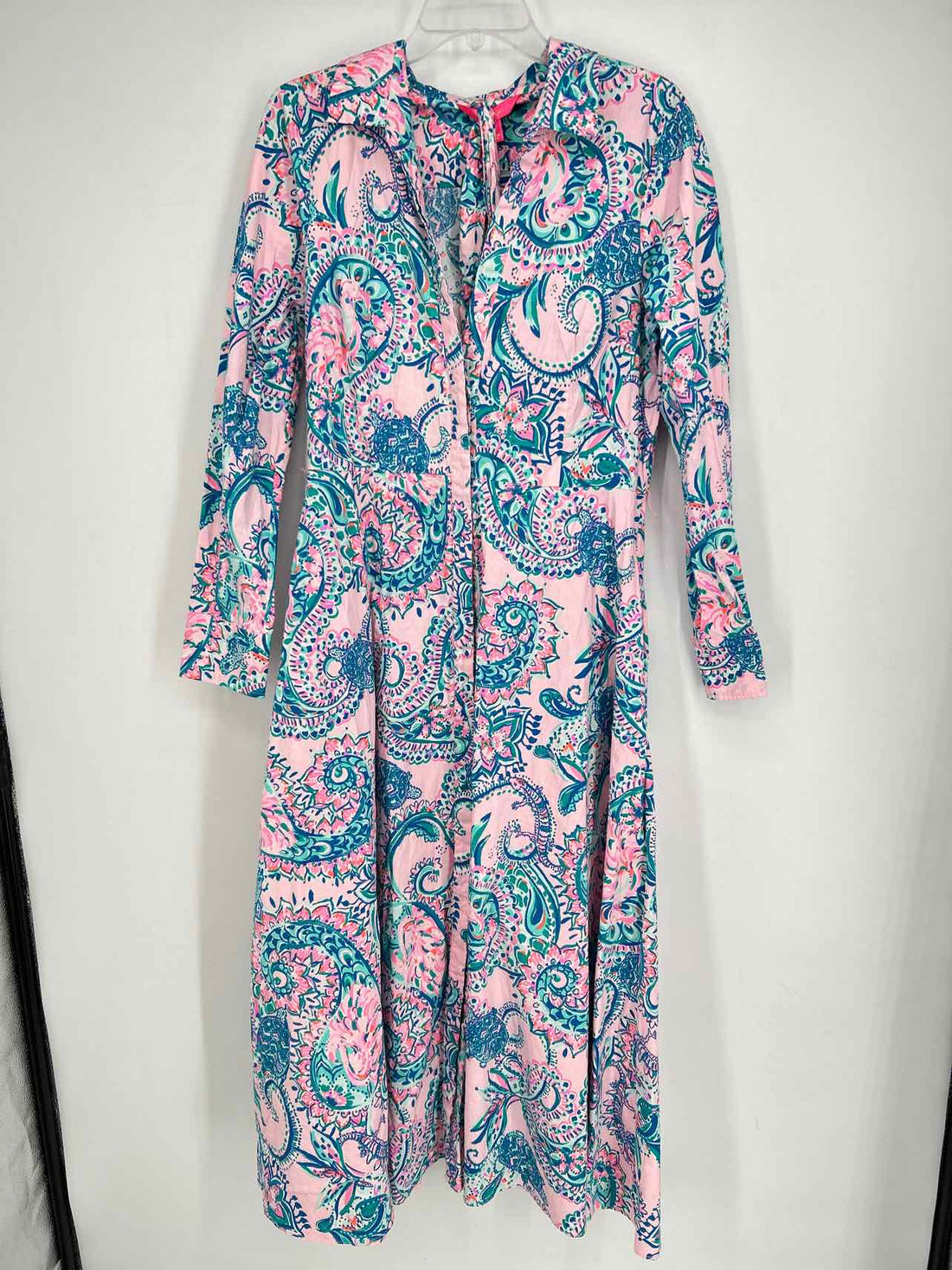 Lilly Pulitzer 14 Pink Print Long Sleeve Lilly Pulitzer Dress