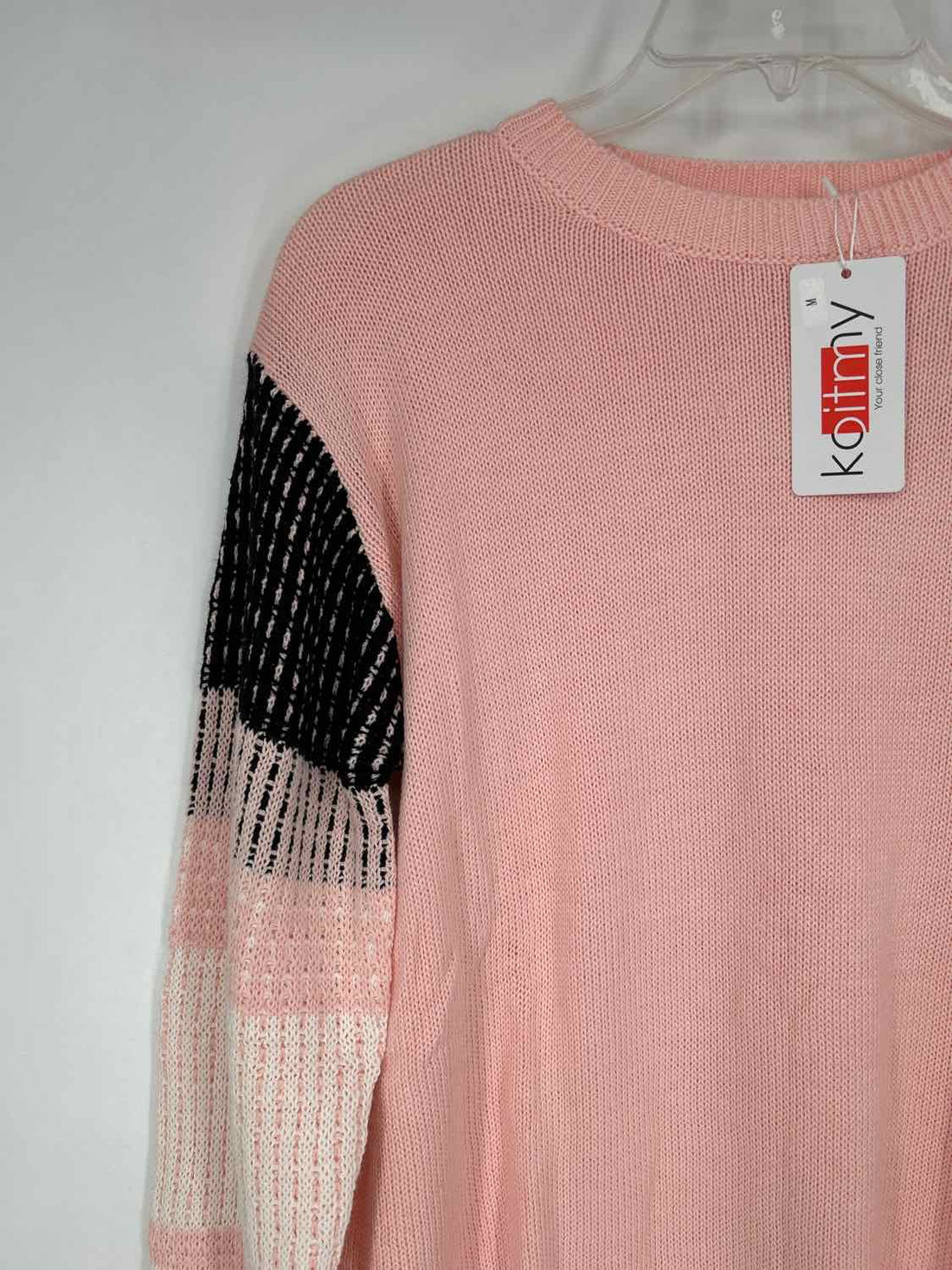 Koitmy Size M Pink & Black NWT Sweater