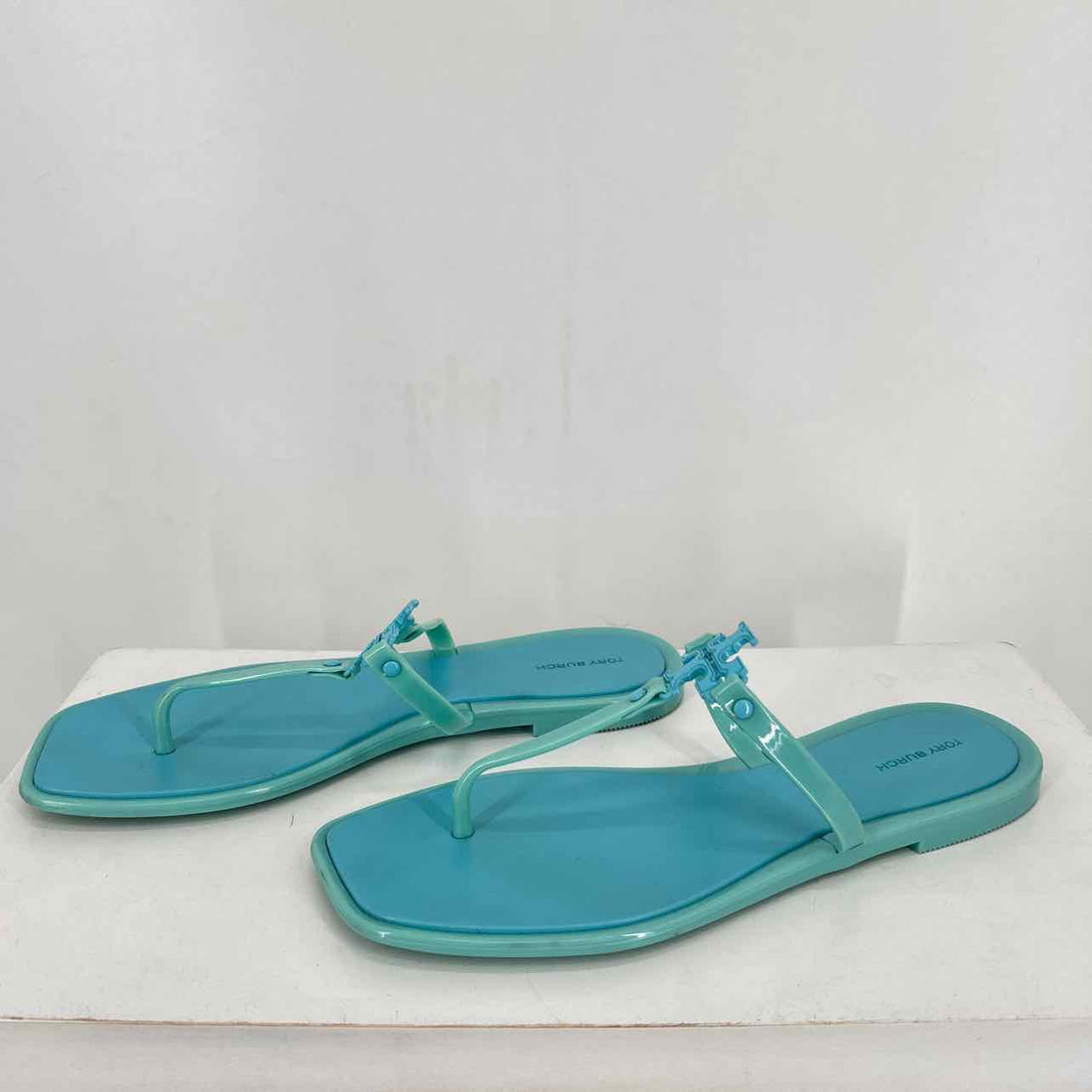 Tory Burch Women Size 9 Tiffany Blue Jelly Sandals