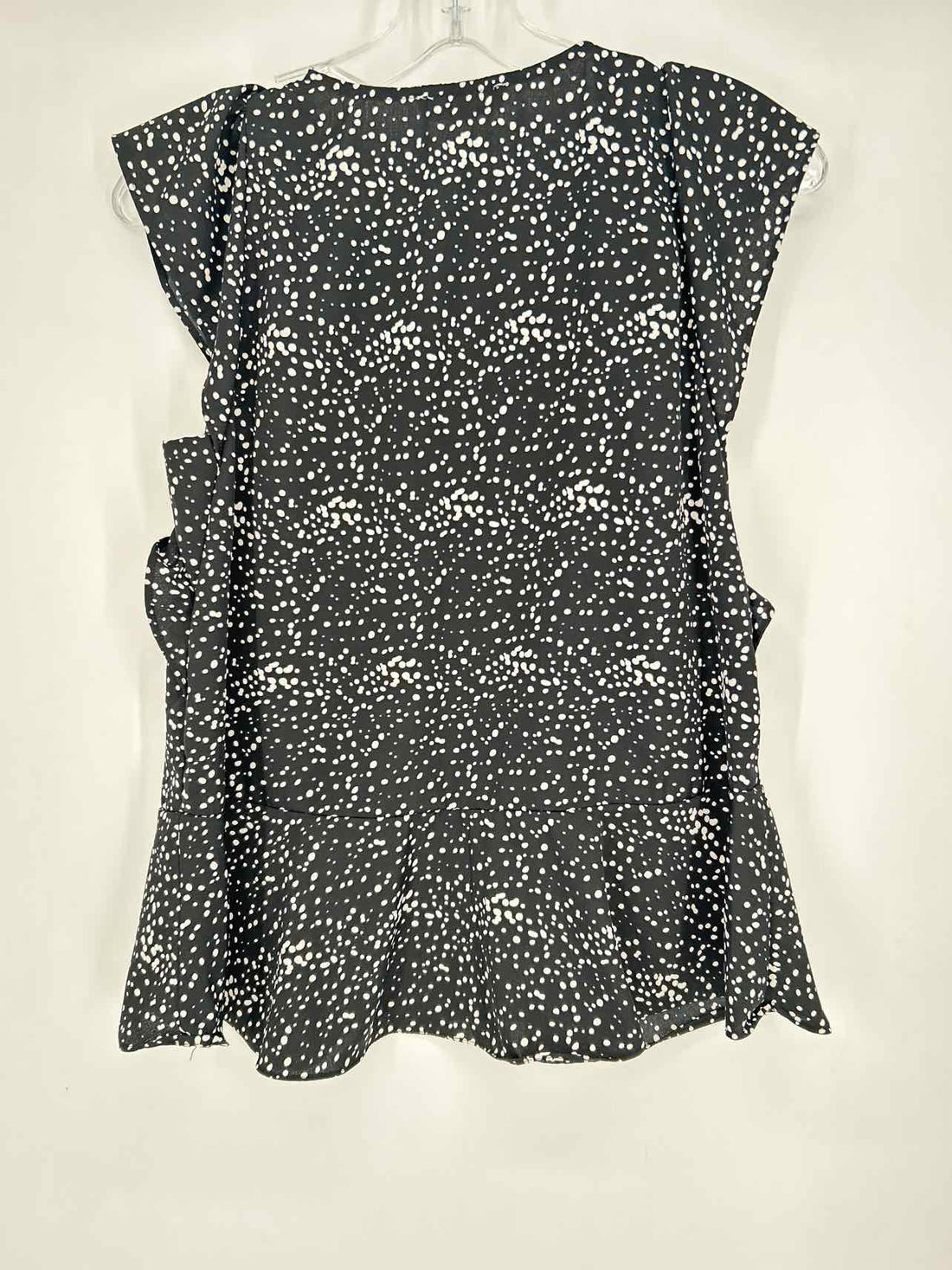THML Size XS Black & White Embroidered Short Sleeve