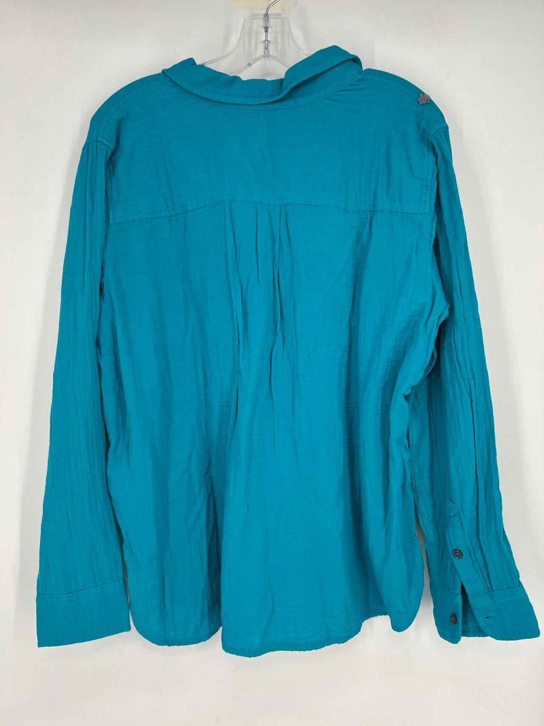 J Crew Size XL Blue Gauze Long Sleeve
