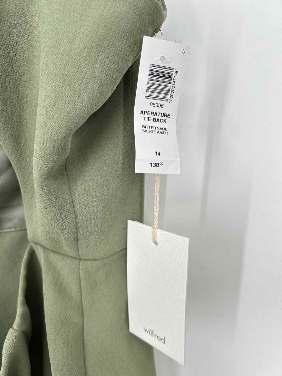 Wilfred Size 14 Green NWT Dress