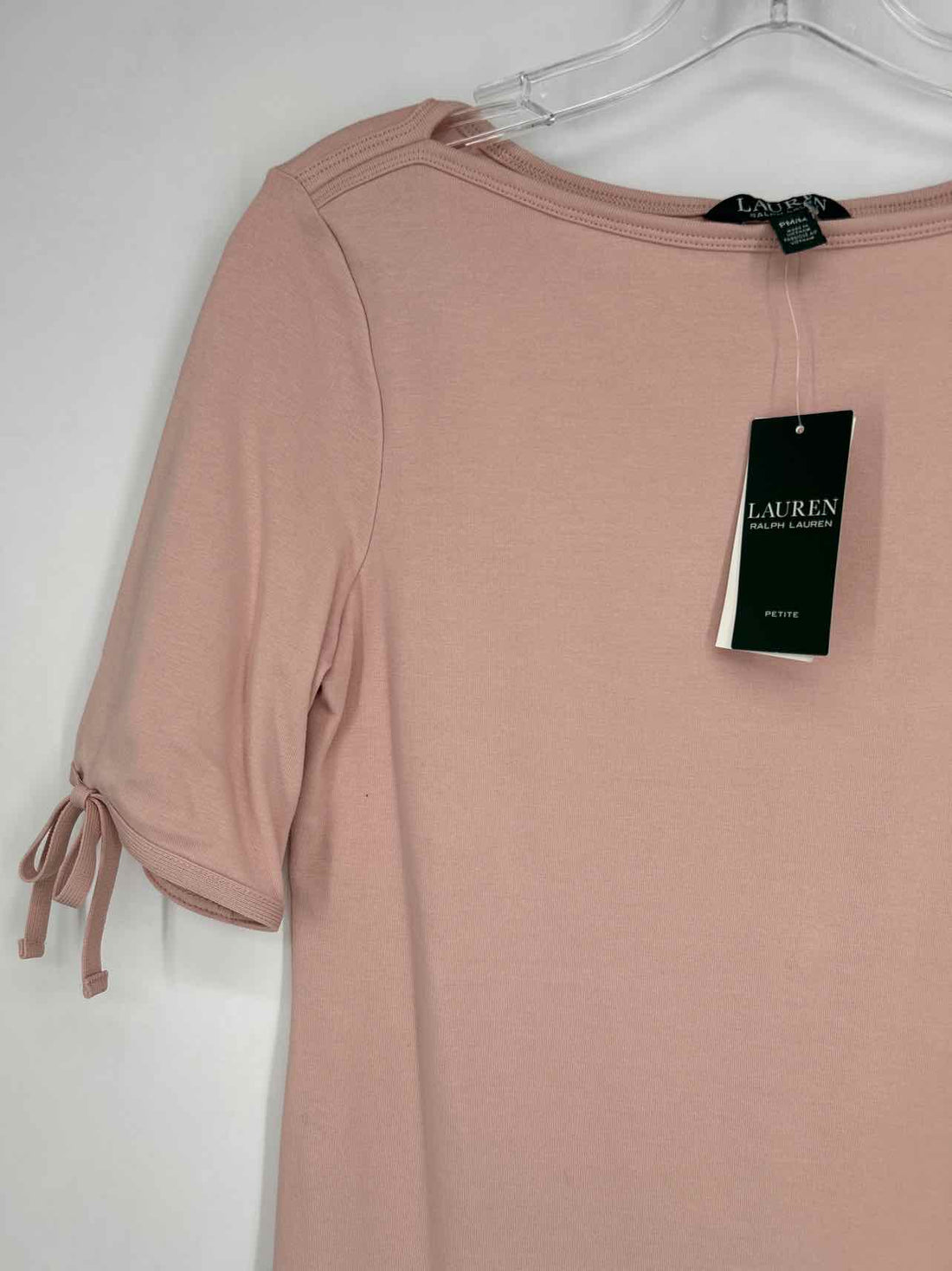 Lauren Ralph Lauren Size MP Light Pink NWT Short Sleeve