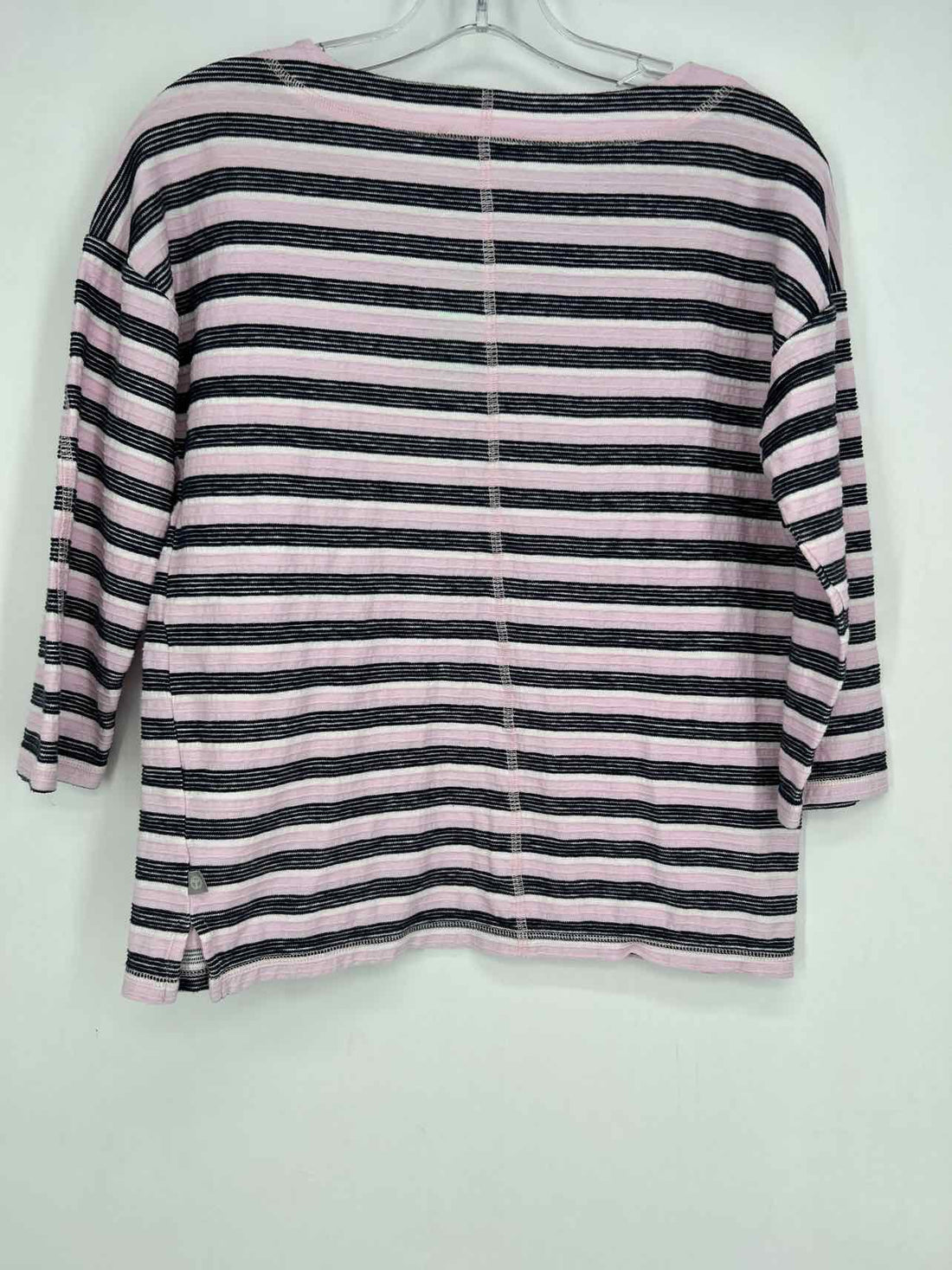 Talbots Size M Pink & black stripe Long Sleeve