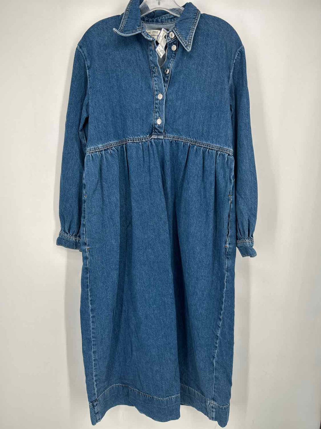 Seen Worn Kept Size M Denim Long Sleeve Dress