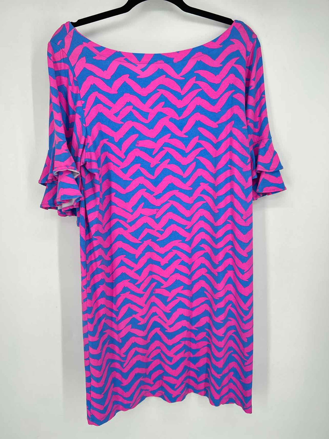 Lilly Pulitzer XL hot pink & blue Short Sleeve Lilly Pulitzer Dress