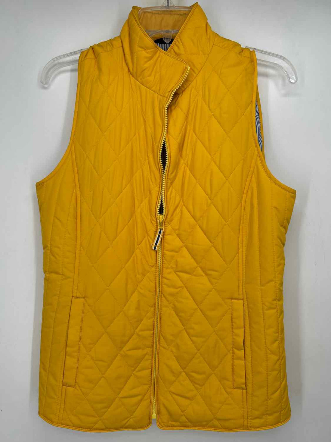 Talbots Size S Yellow Quilted Vest