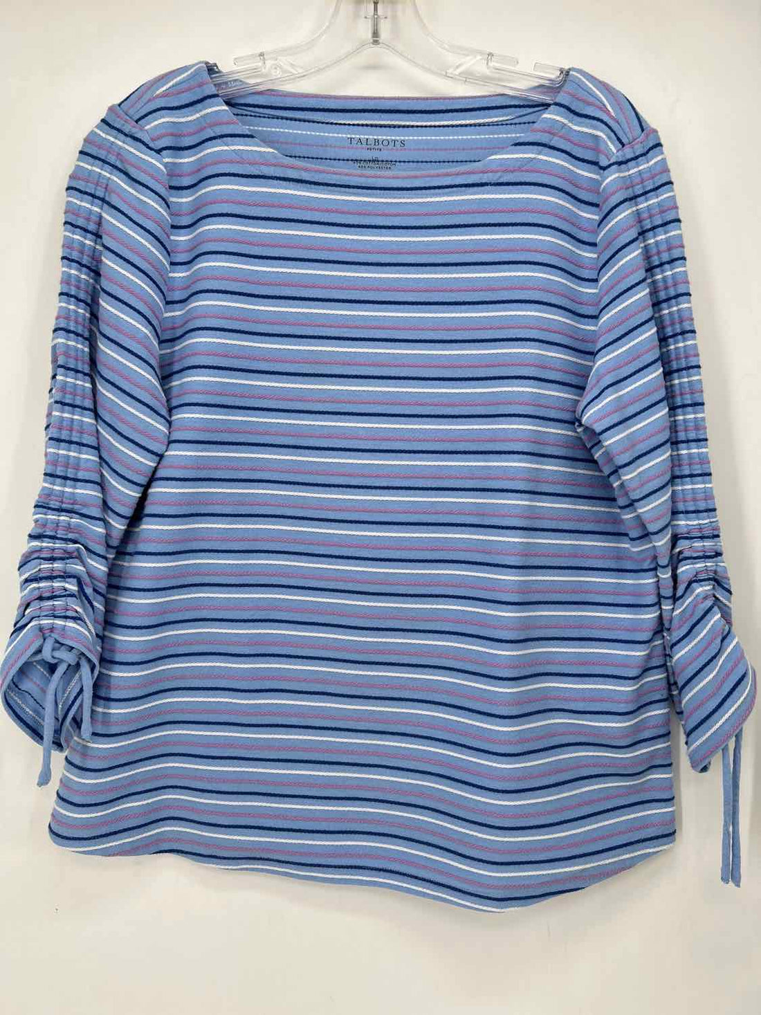 Talbots Size LP Blue Stripe Long Sleeve