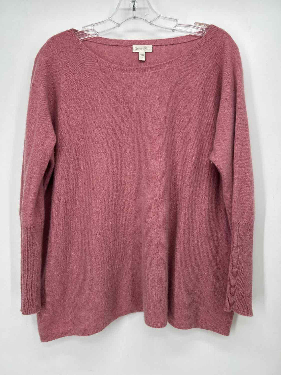 Garnet Hill Size M Pink Cashmere Sweater