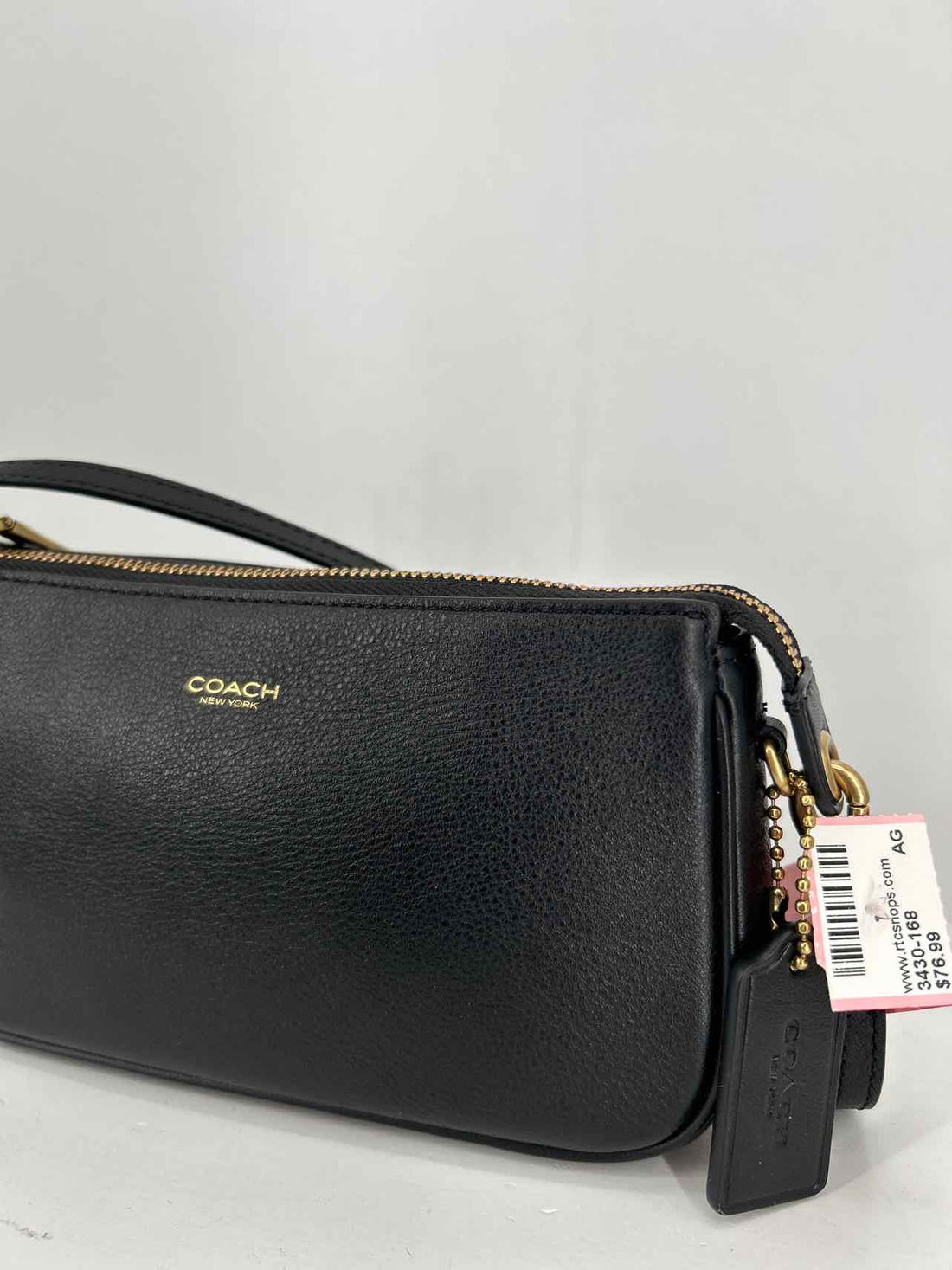 Coach Black Leather Like New Shoulder