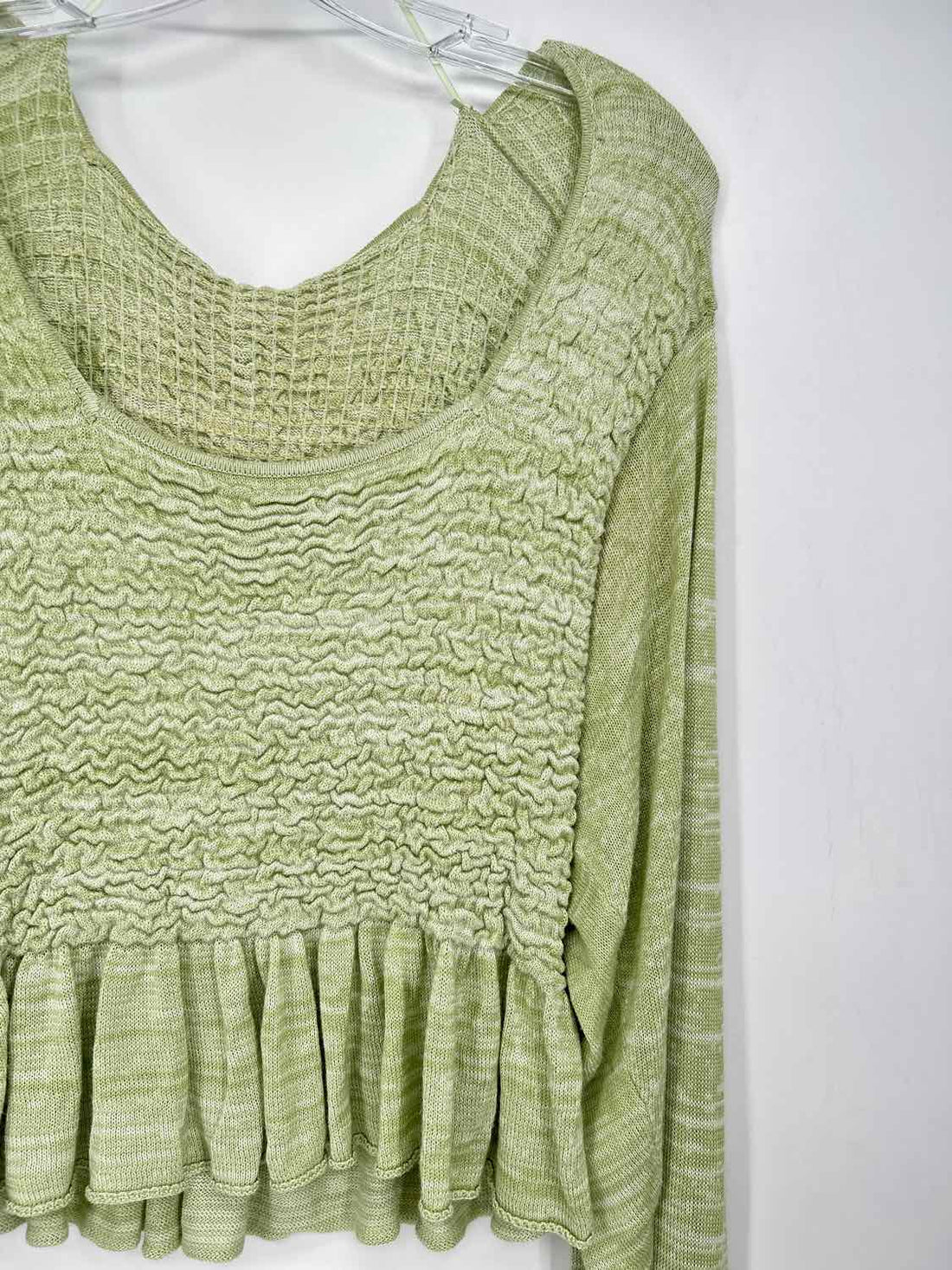 Free People Size S Green Long Sleeve