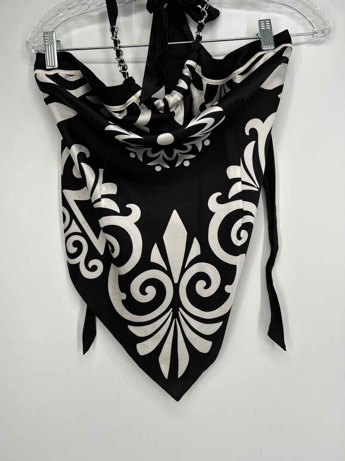 Bebe Size M Black Print Sleeveless