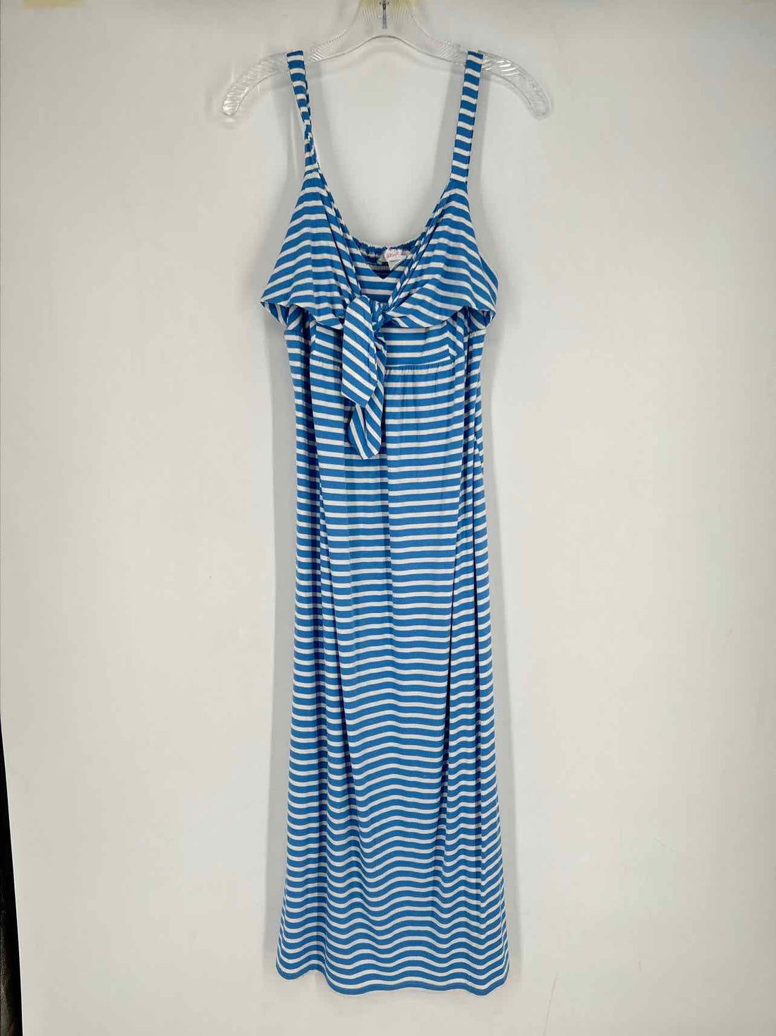 Stella Parker Size L Blue & White Striped Dress