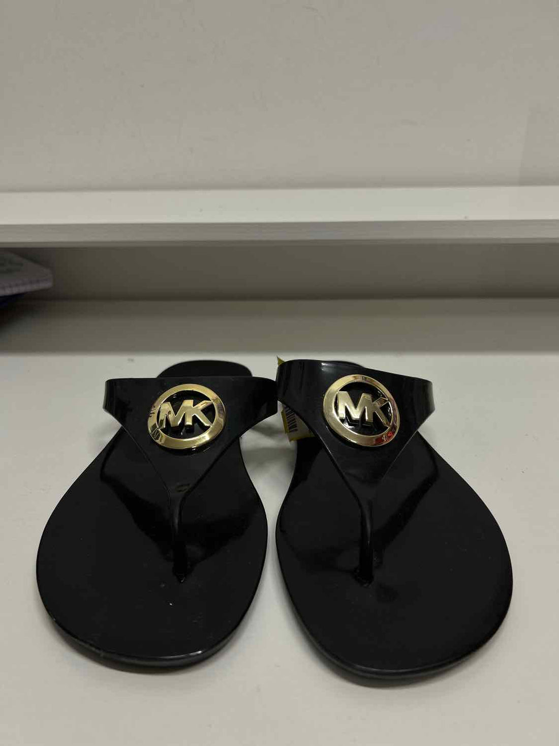 Michael Kors Women Size 8 Black Jelly Flip Flops