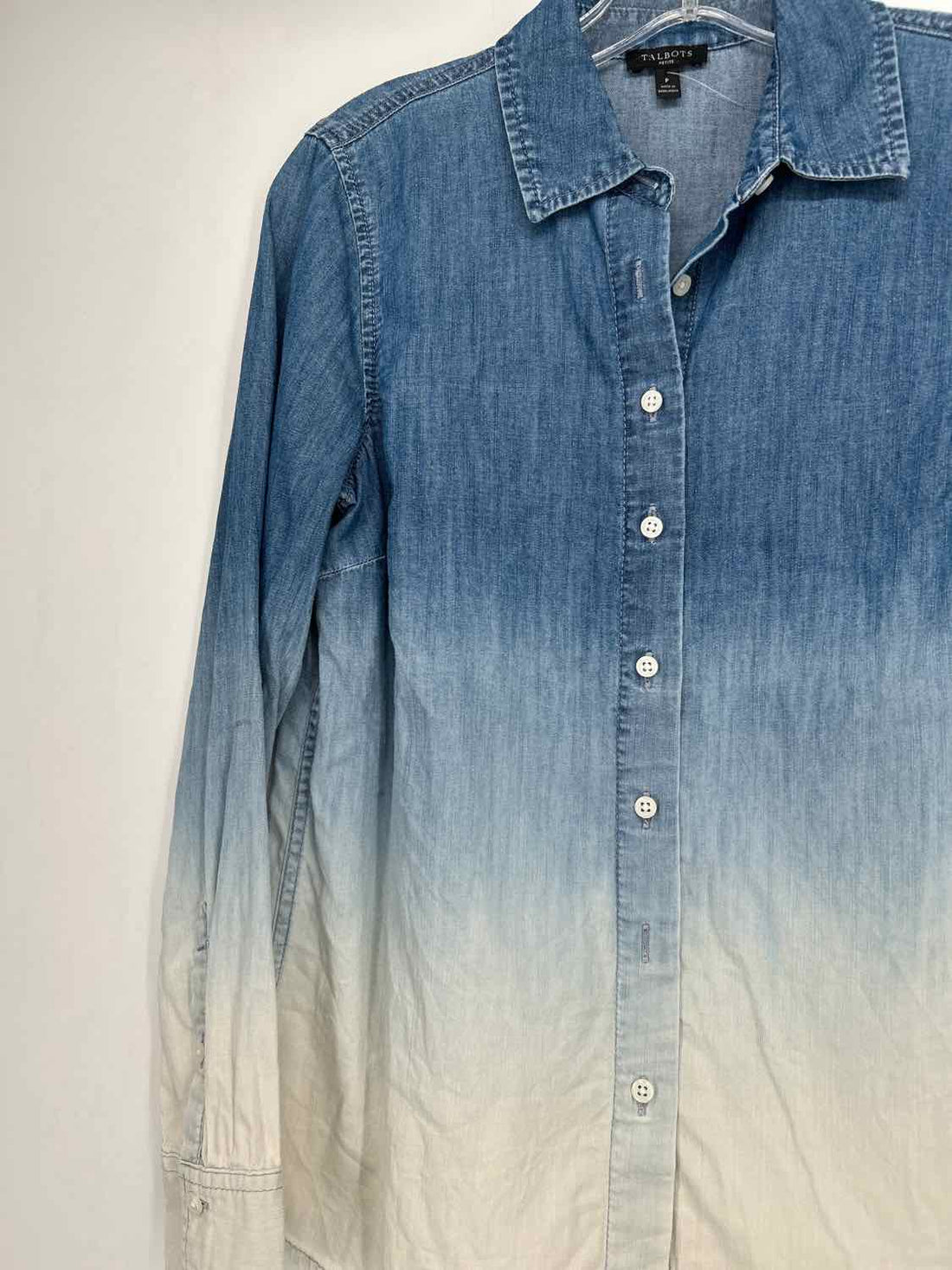 Talbots Size P Denim Long Sleeve