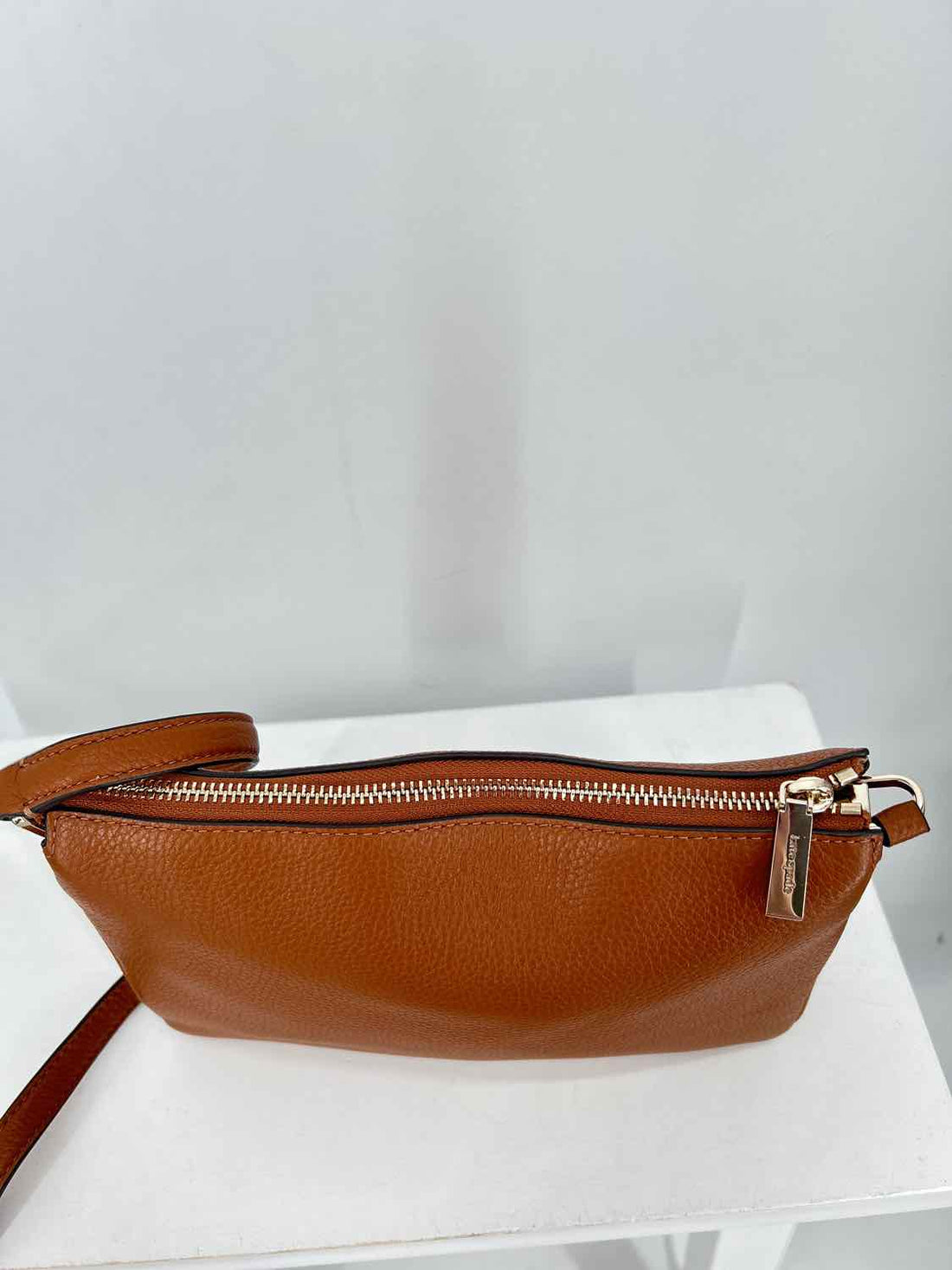Kate Spade Brown Pebbled Leather Excellent Condition Crossbody