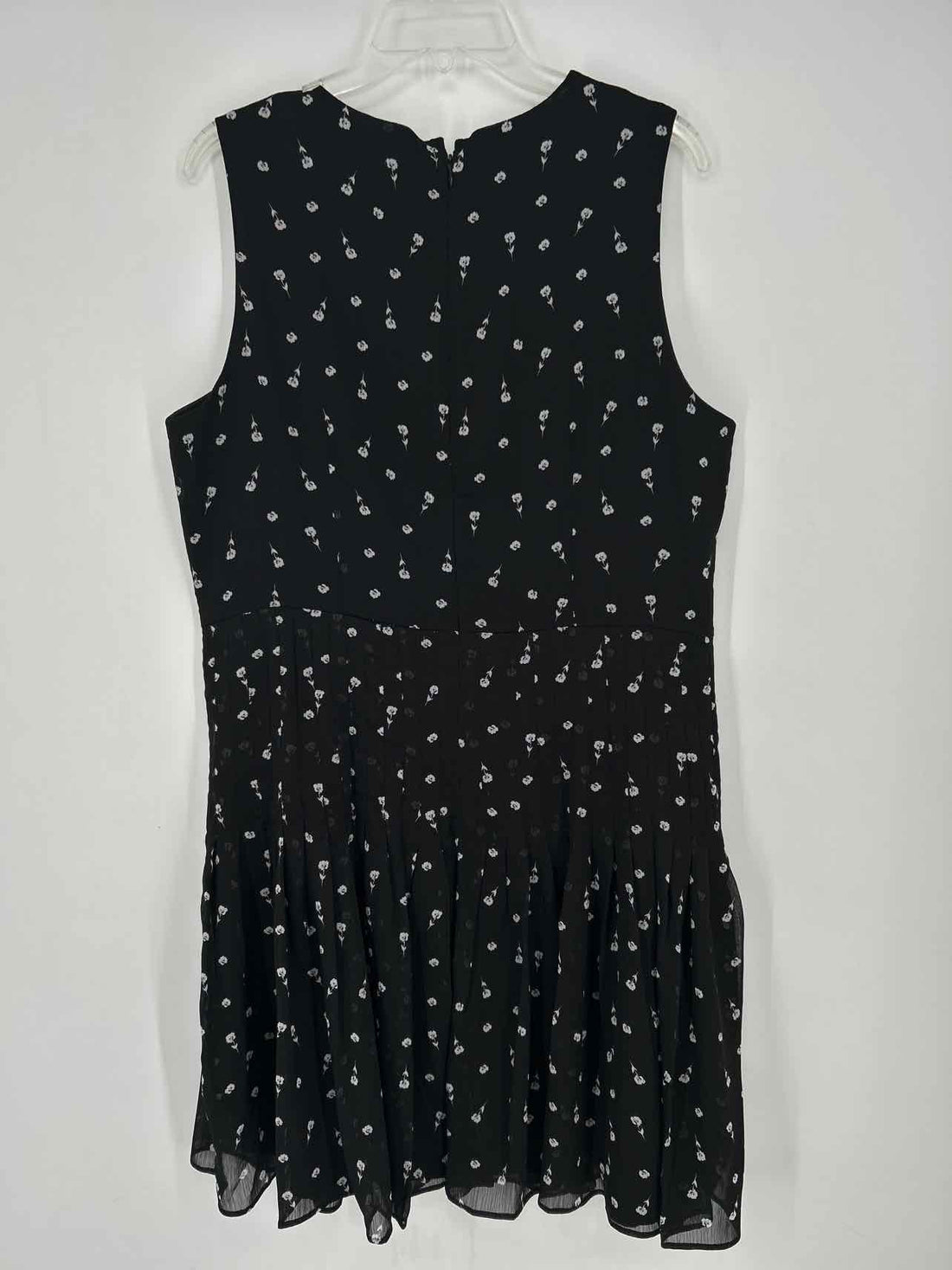 Ann Taylor Size 14 Black Floral Sleeveless Dress