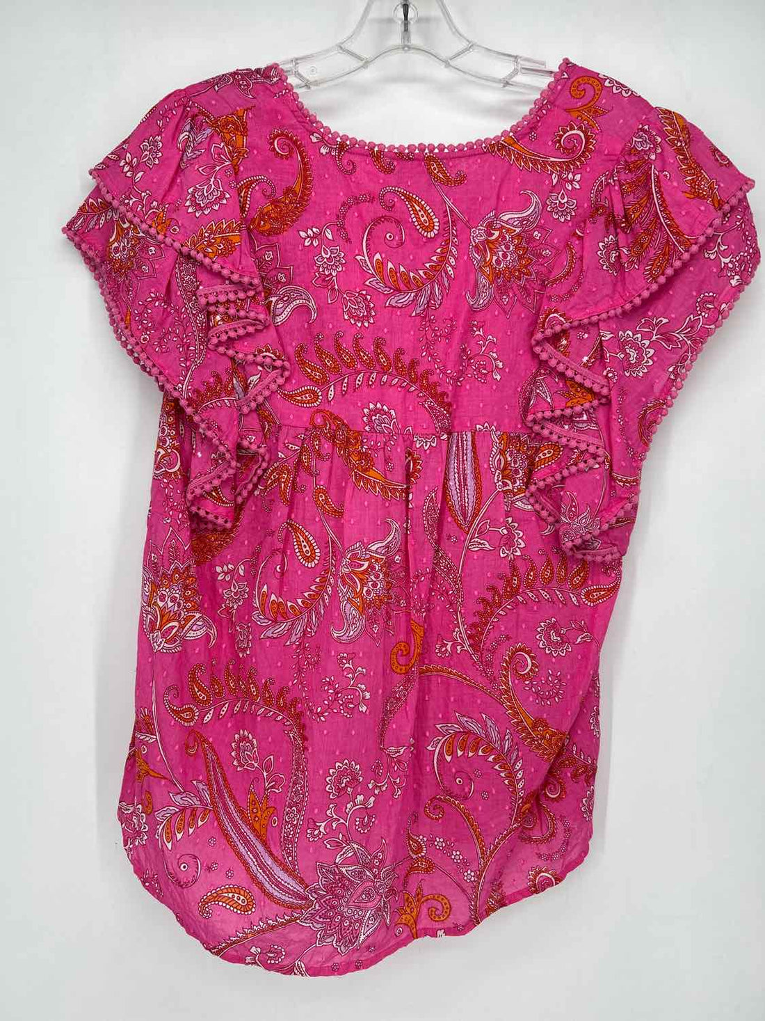 Charlie Paige Size M Pink Print Short Sleeve