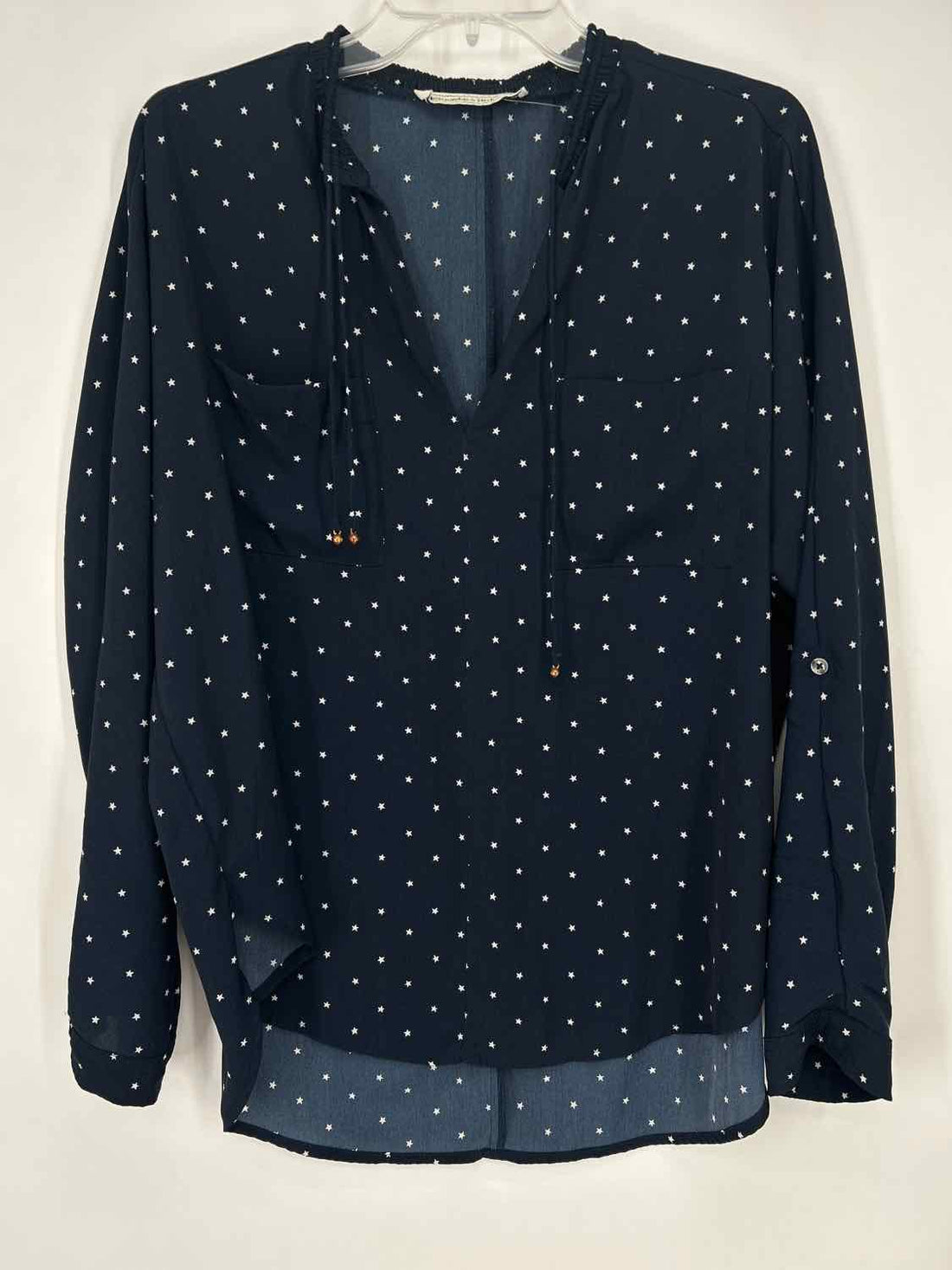 Abercrombie & Fitch Size M Navy Stars Long Sleeve
