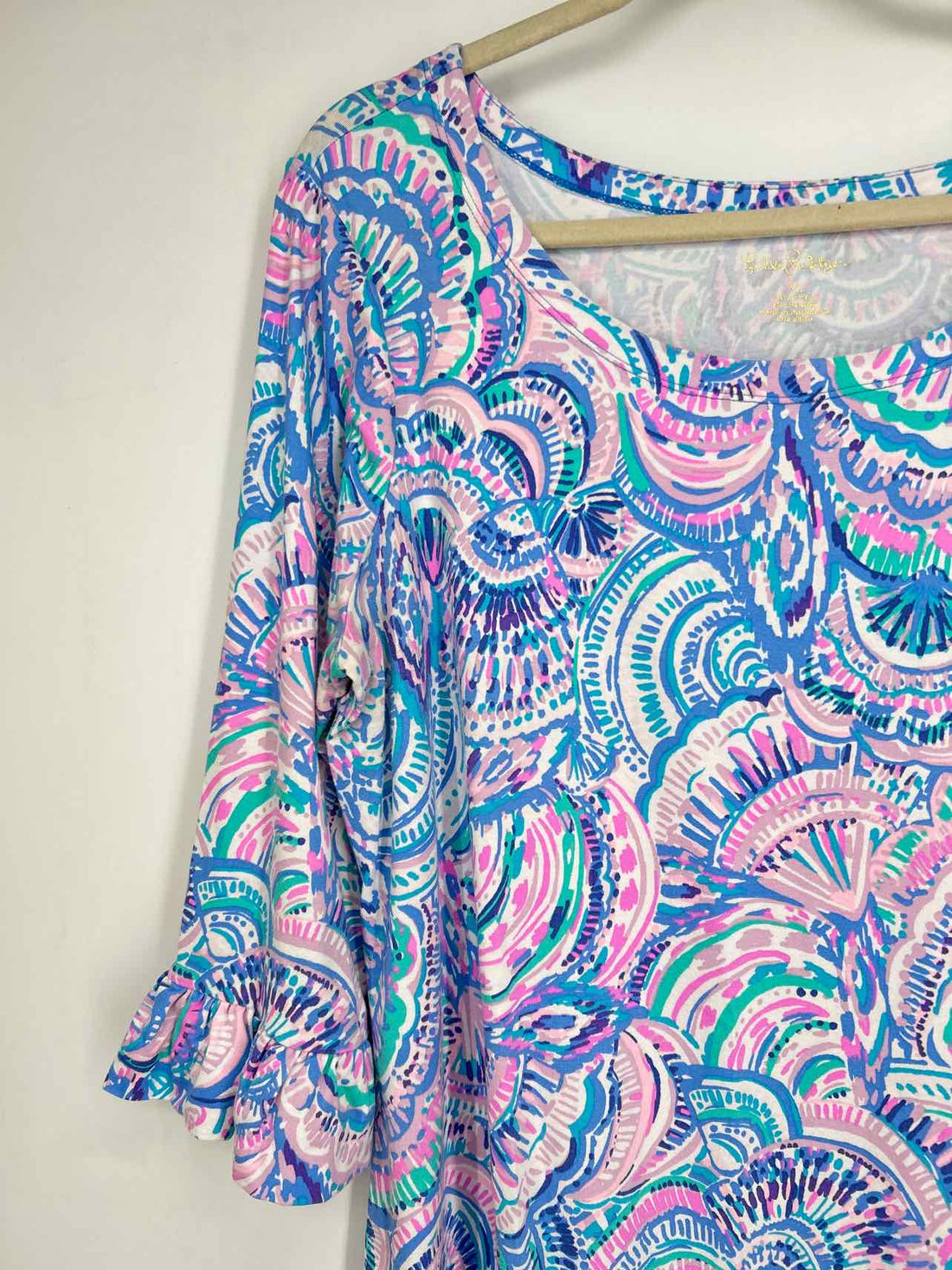Lilly Pulitzer XL White Print LS Lilly Pulitzer Dress
