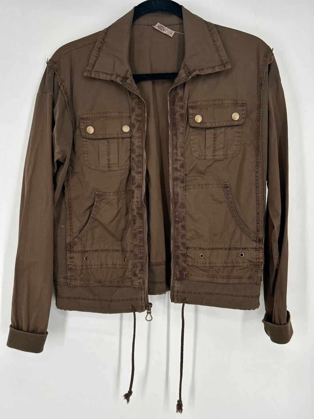 XCVI Size S Green Cotton Blend Jacket