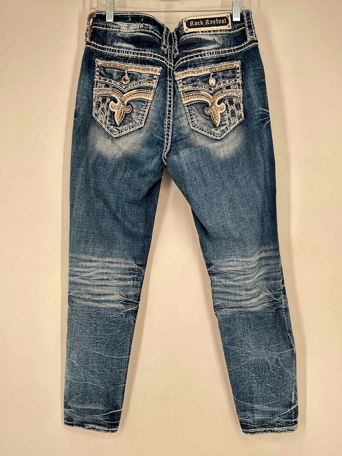 Rock Revival Size 29 Medium Wash Distressed Jeans