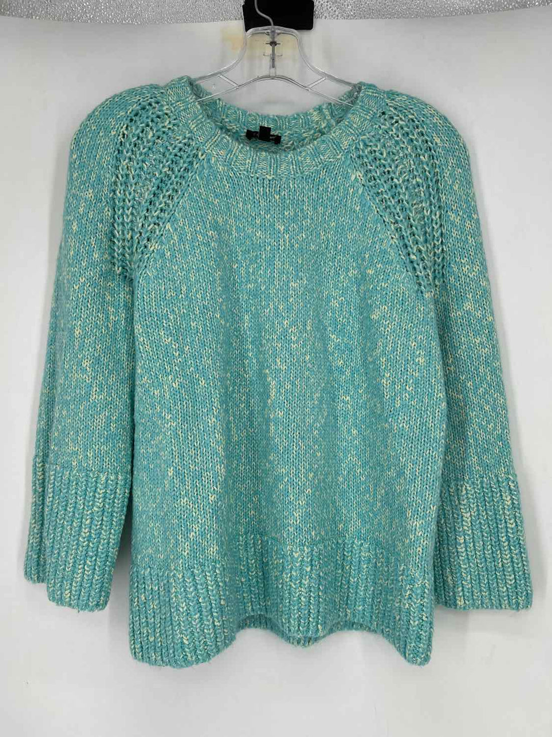 Talbots Size SP Light Blue & Yellow Marled Sweater