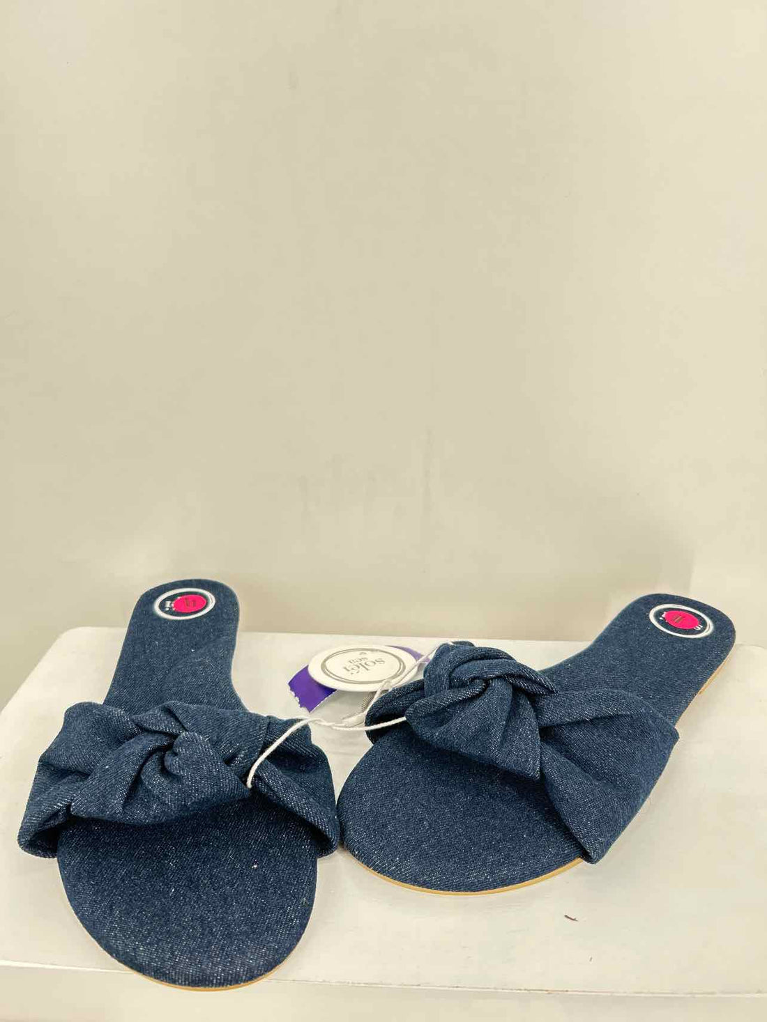 Solei Sea Women Size 11 Denim NWT Slides