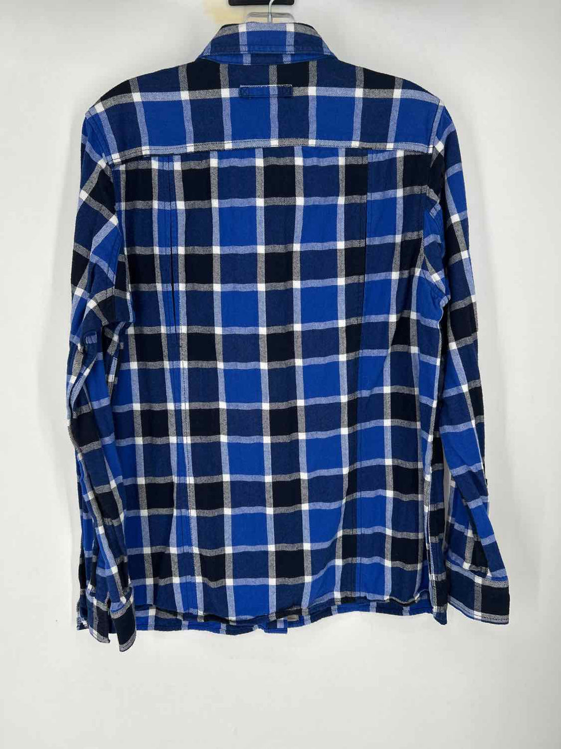 Duluth Trading Company Size M Blue Plaid Long Sleeve