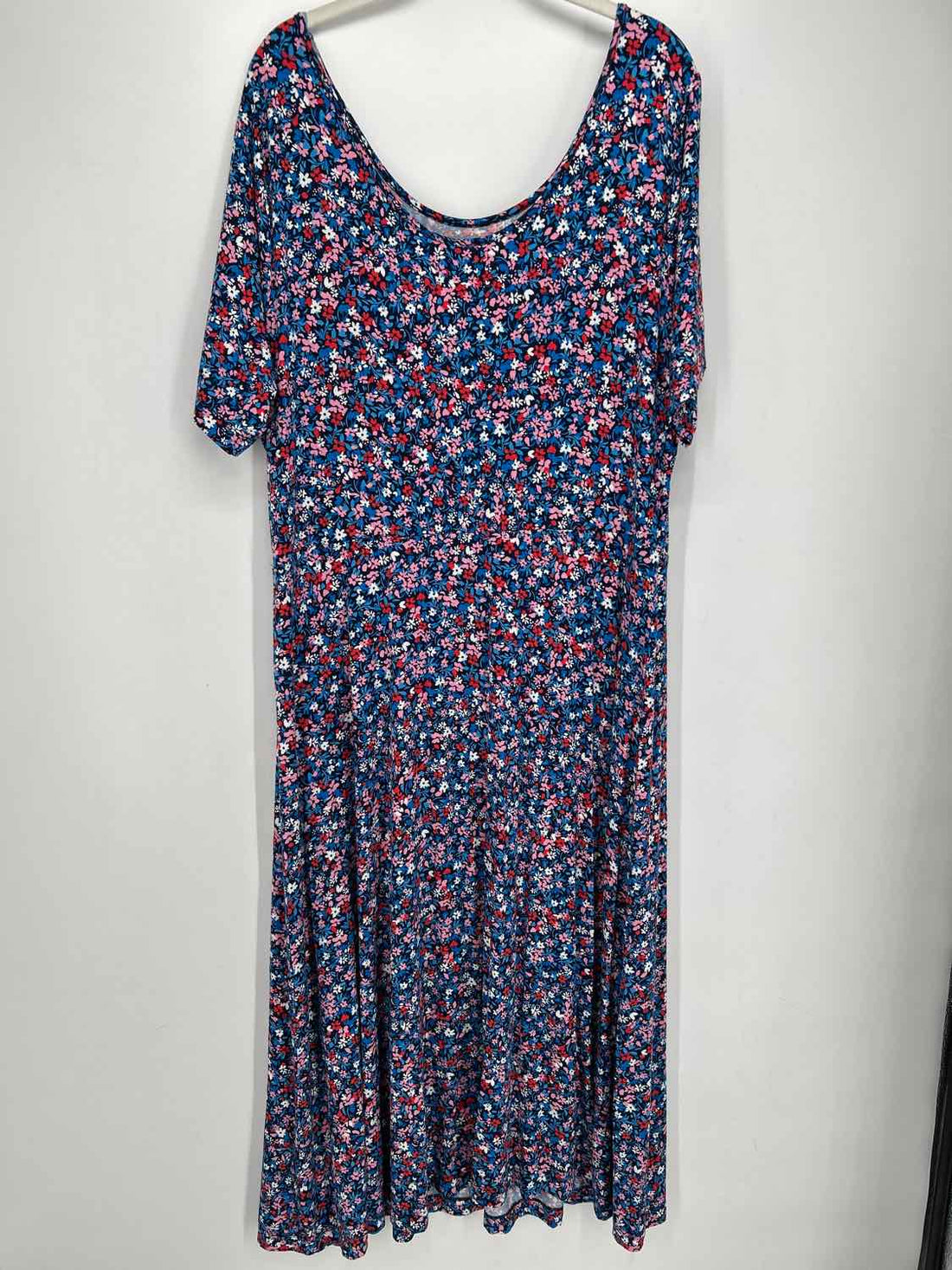 Draper James Size 1X Navy Floral Dress