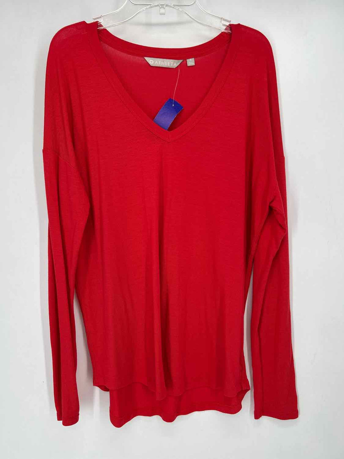 Athleta Size S Red Long Sleeve Active Tops
