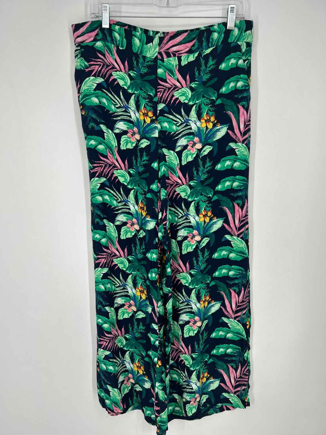 Loft Size L Navy Floral Pants