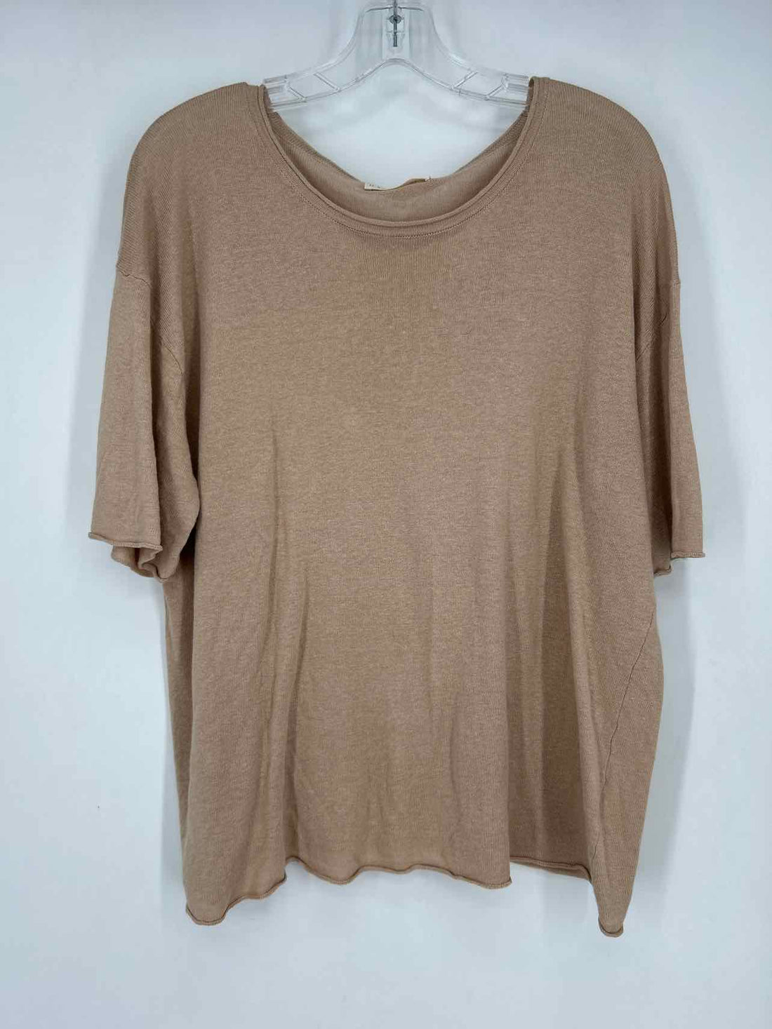 By Together Size L Tan Short Sleeve