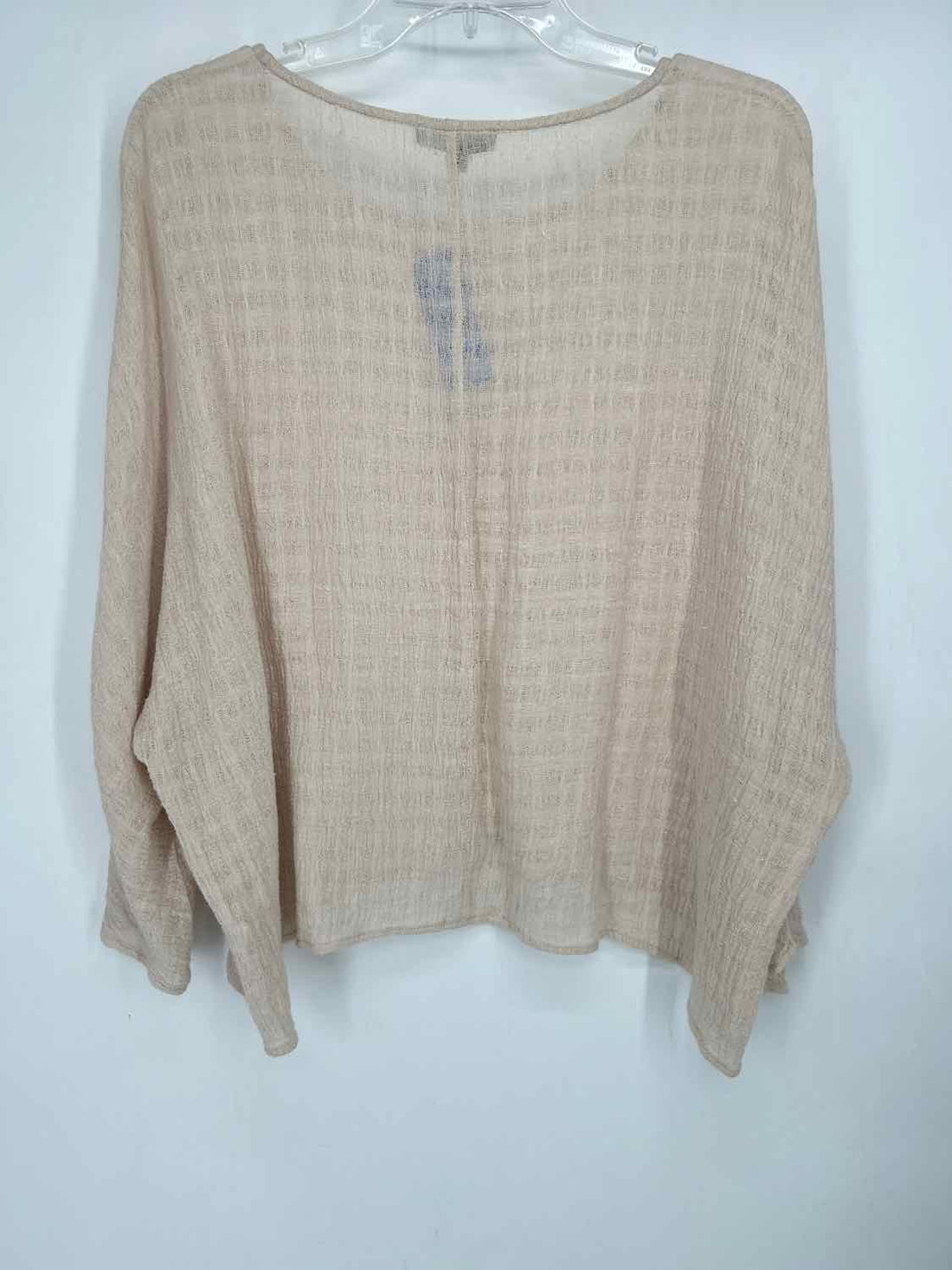 For Cynthia Size M Cream Linen/Cotton Long Sleeve