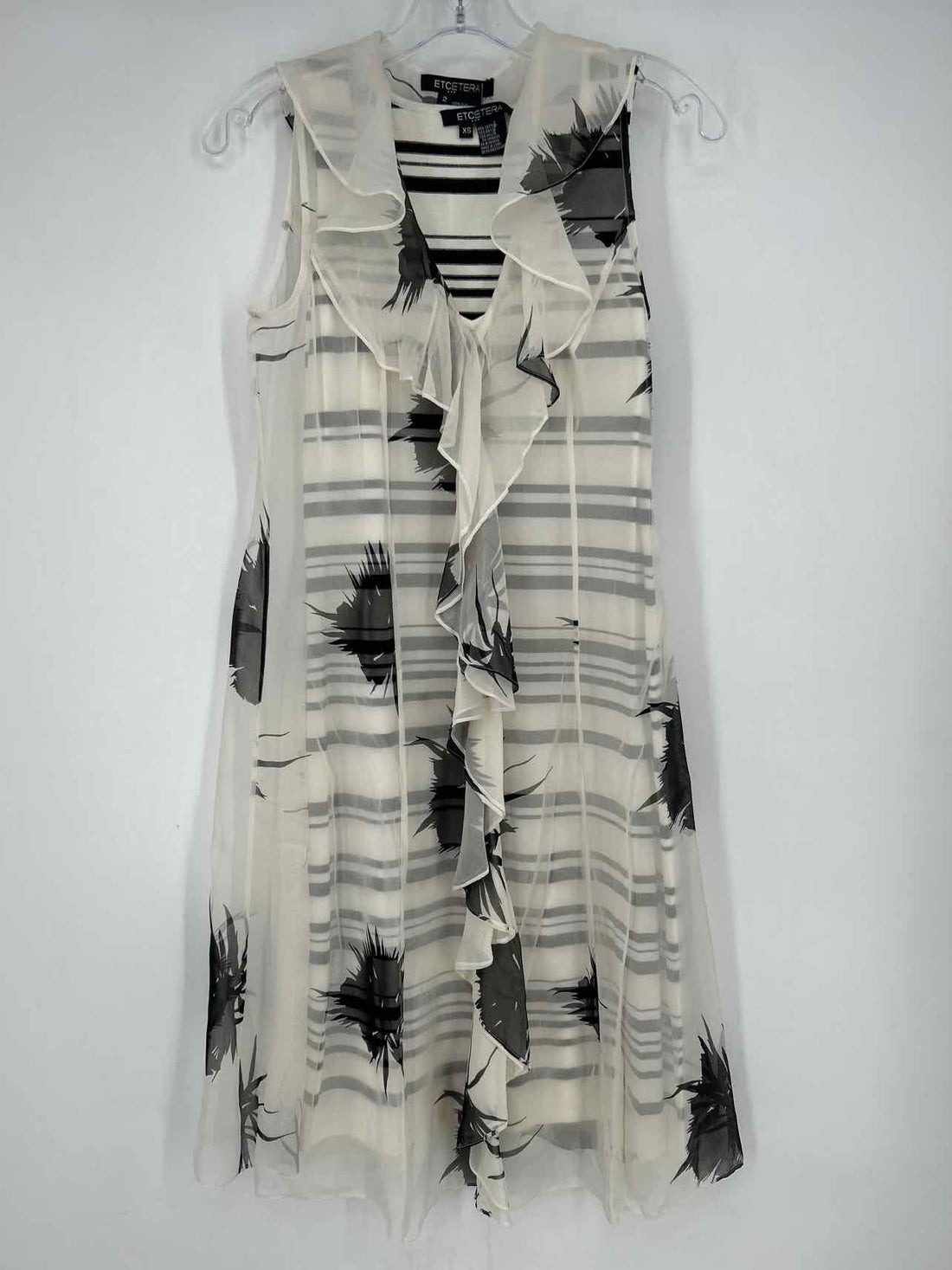 Etcetera Size XS/2 Black & White Dress