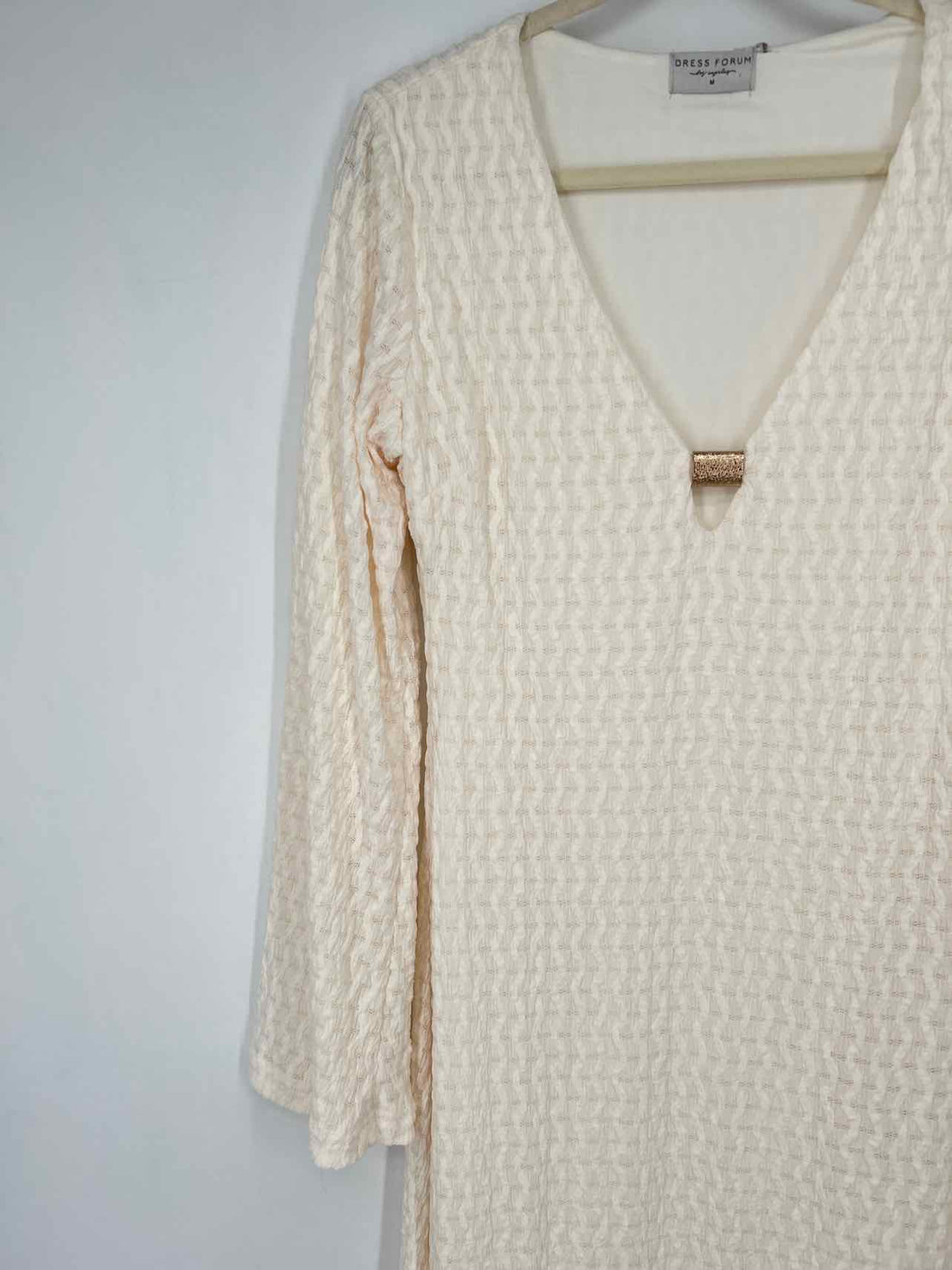 Dress Forum M Ivory Textured New Boutique Dress