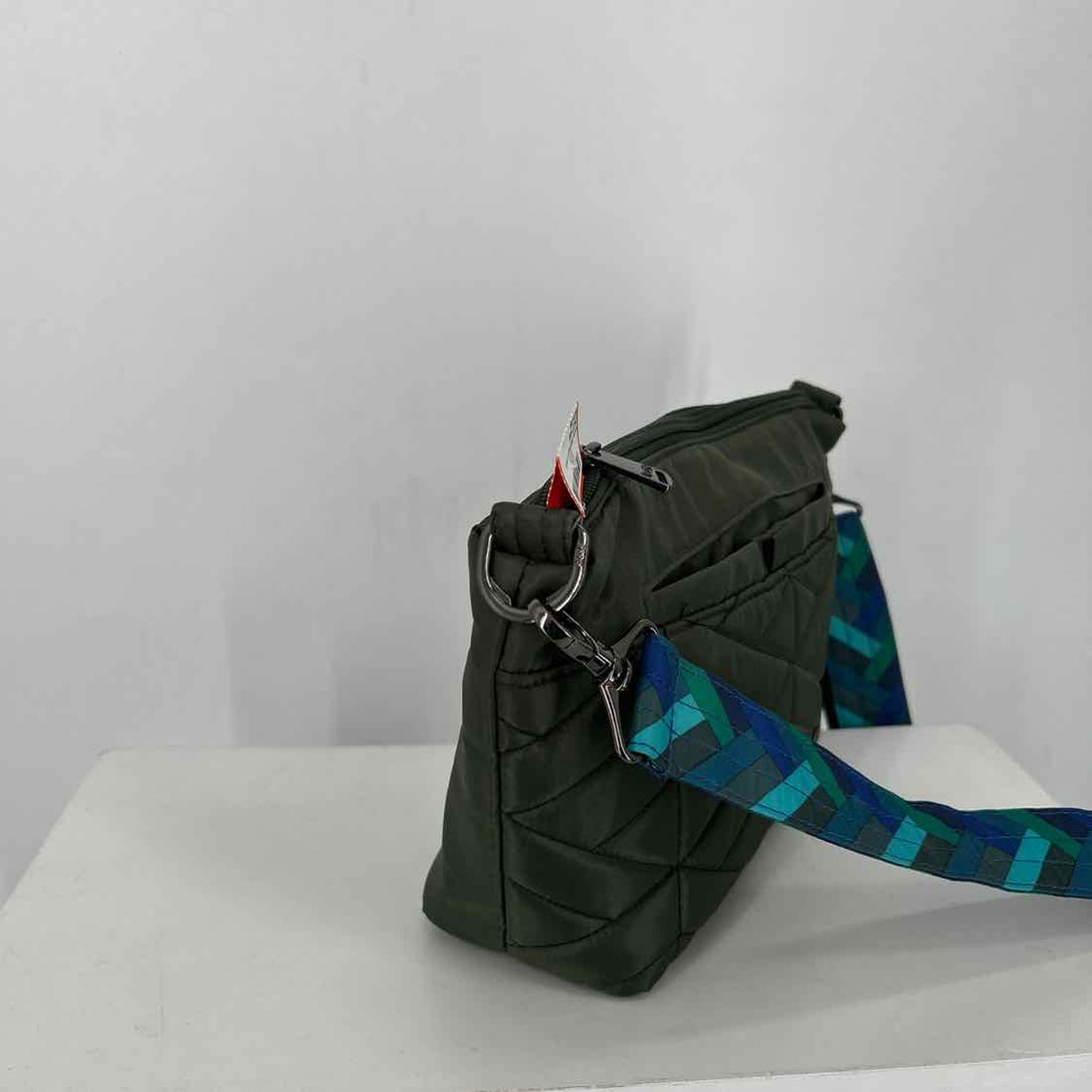 Lug Dark Green Nylon Pre Owned Crossbody