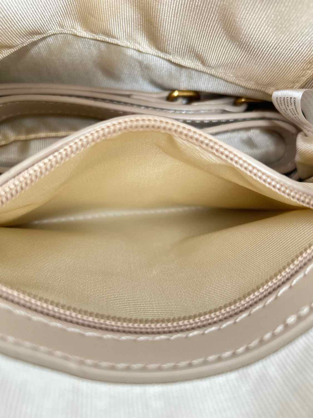 Melie Bianco Beige Vegan Leather Pre Owned Tote