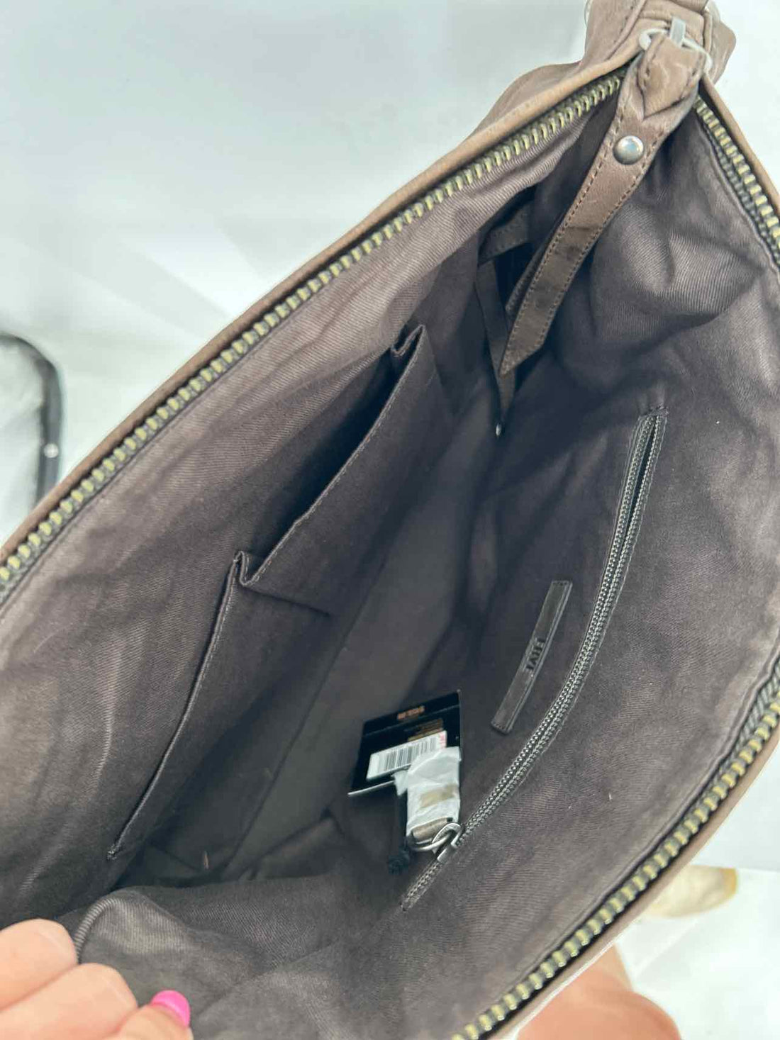Frye Dark Gray Leather NWT Satchel