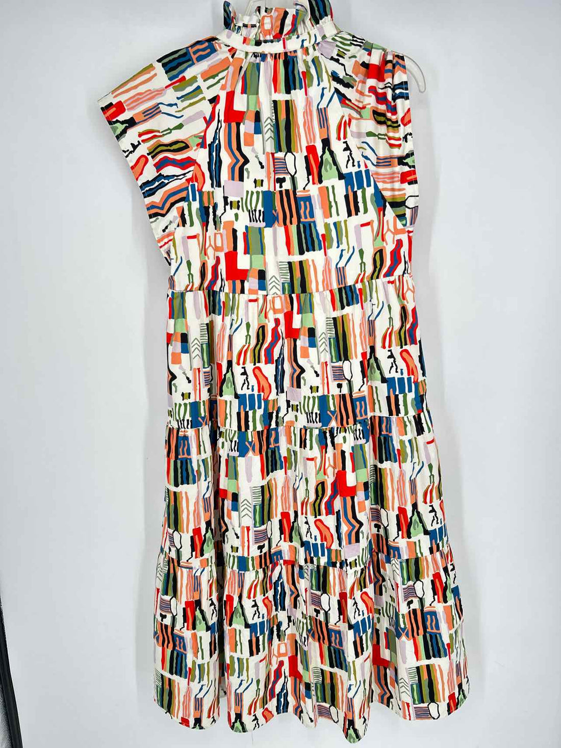 Crosby by Mollie Burch Size XS White Print Short Sleeve Dress