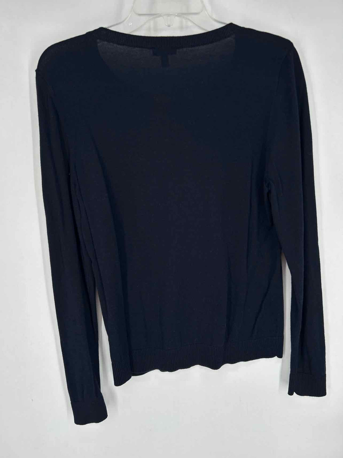 Talbots Size MP Navy Embroidered Sweater