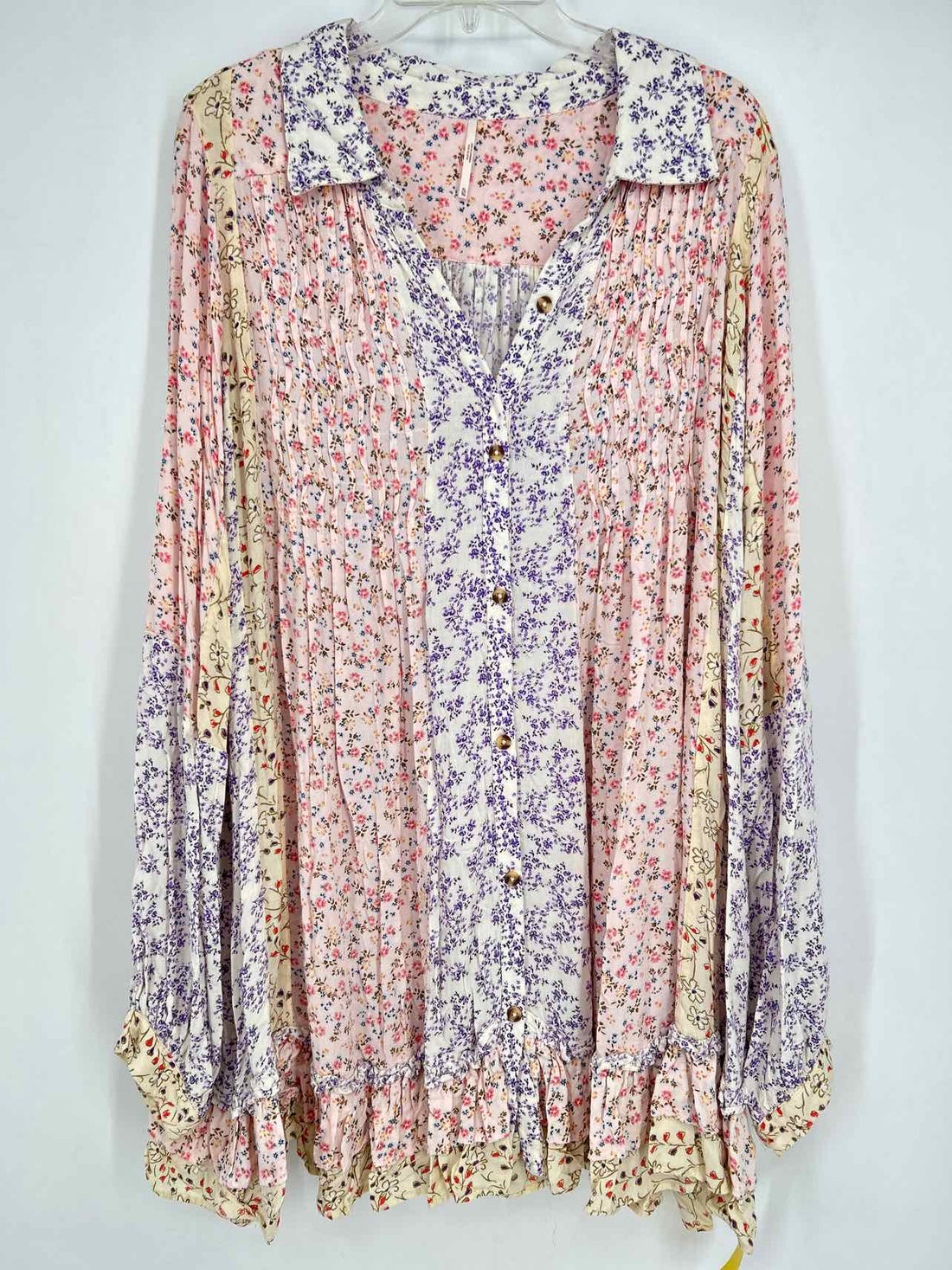 Free People Size XL Pink Floral Dress