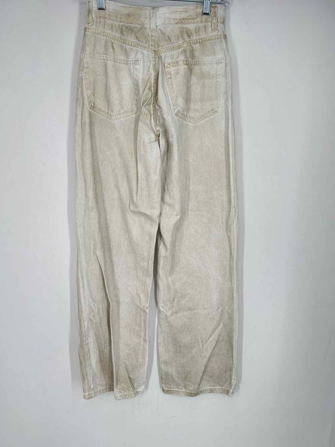 Zara Size 2 Gold Jeans