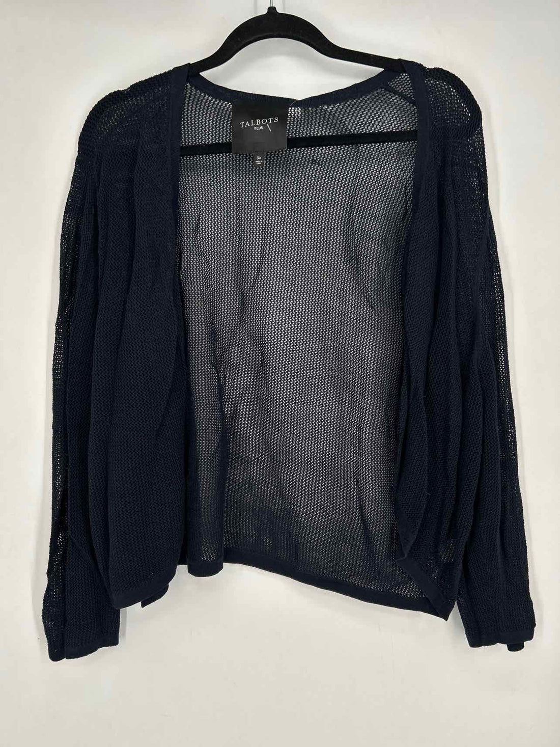 Talbots Size 3X Navy Cardigan