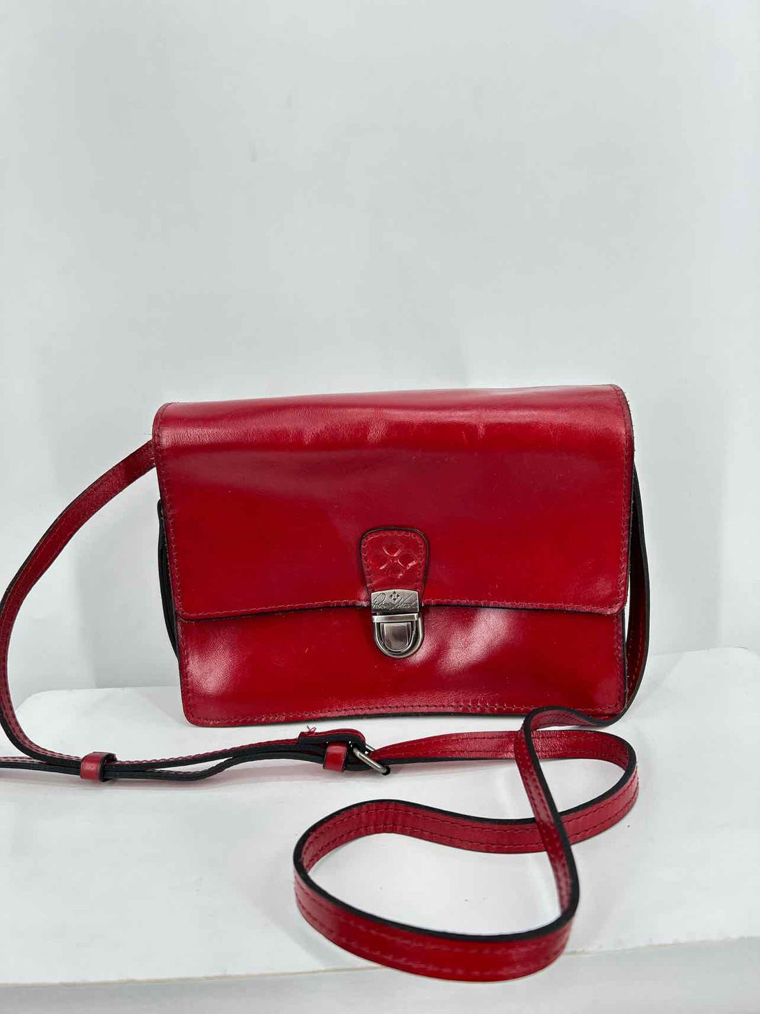 Patricia Nash Dark Red Leather Excellent Condition Crossbody